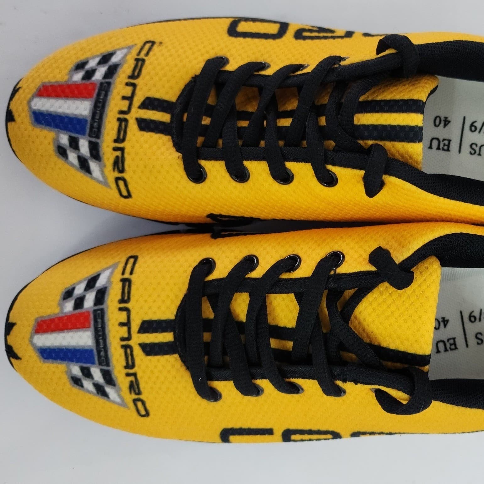 Steeler Camaro Racing Sneakers Yellow Black Men 7 Athletic Shoes - Thumbnail 6