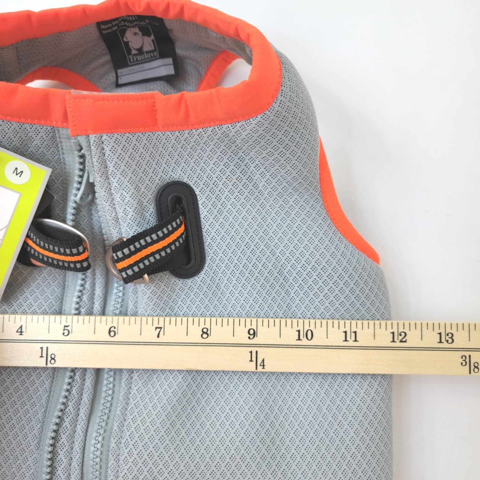 Truelove Dog Cooling Vest Harness Gray Orange Evaporative Mesh Size M NWT - Thumbnail 6