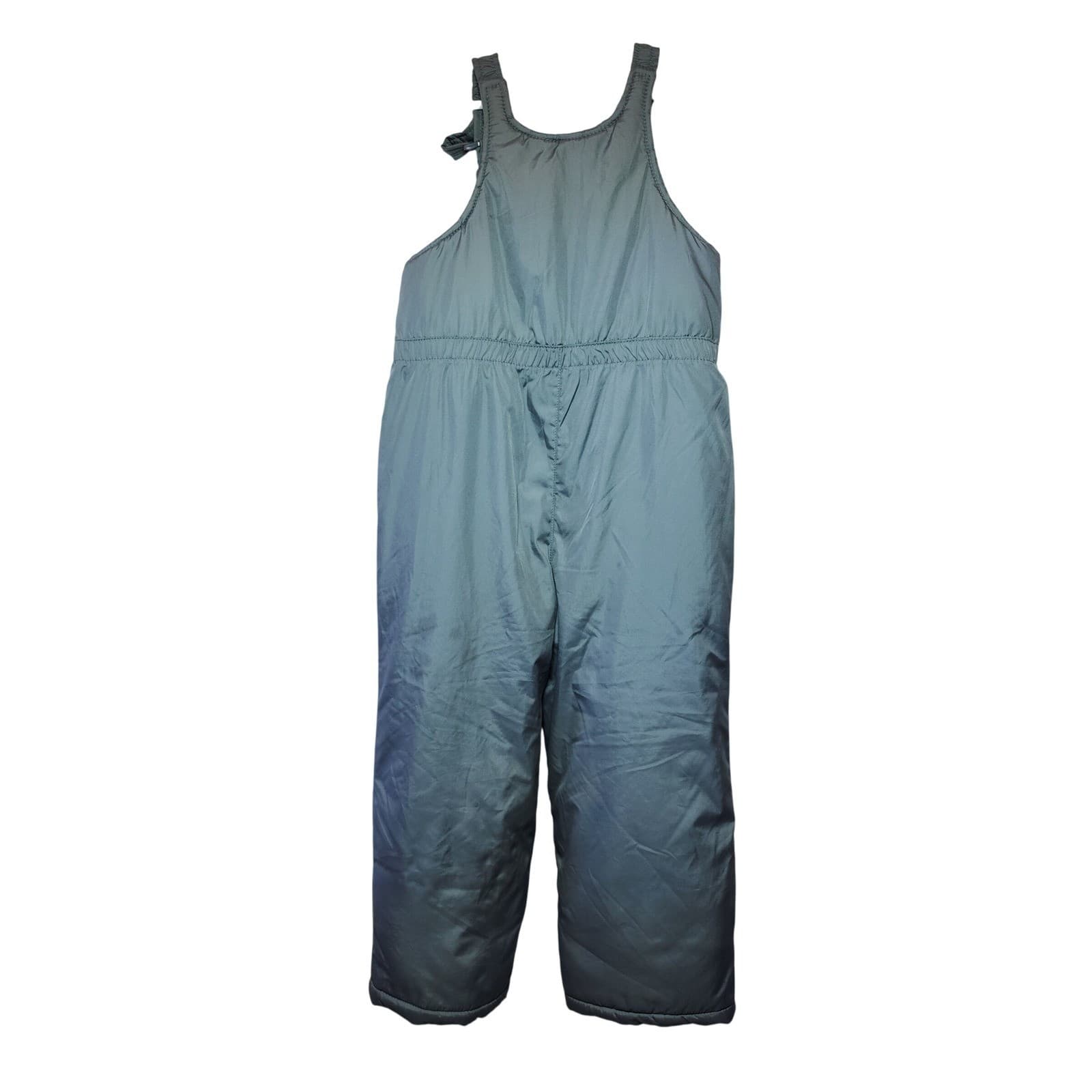 OshKosh Bgosh Girls Gray Fleece Lined Insulated Snow Bib Overalls Size 6X - Thumbnail 2