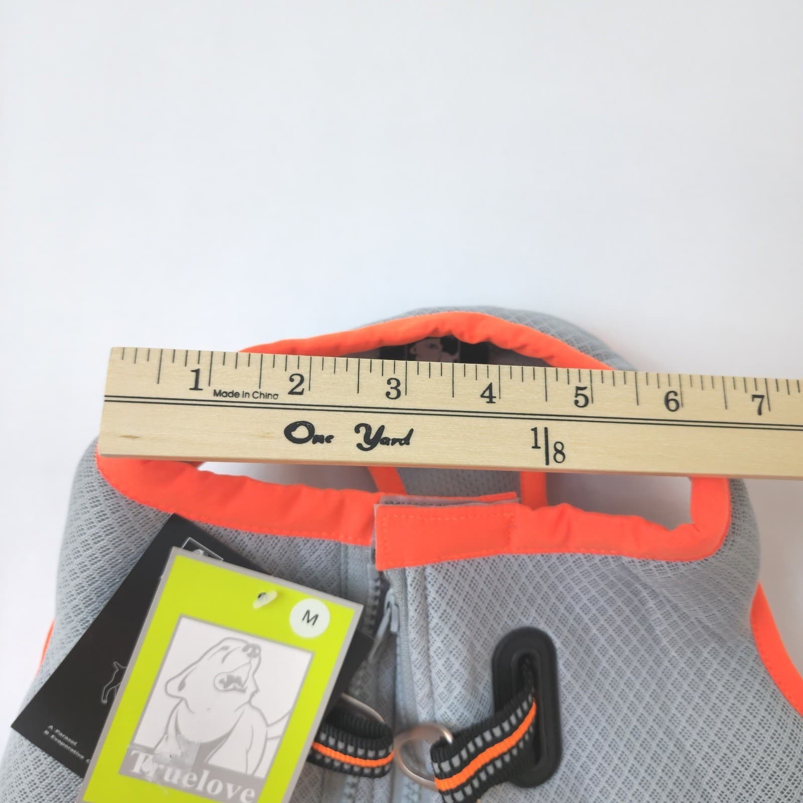 Truelove Dog Cooling Vest Harness Gray Orange Evaporative Mesh Size M NWT - Thumbnail 7