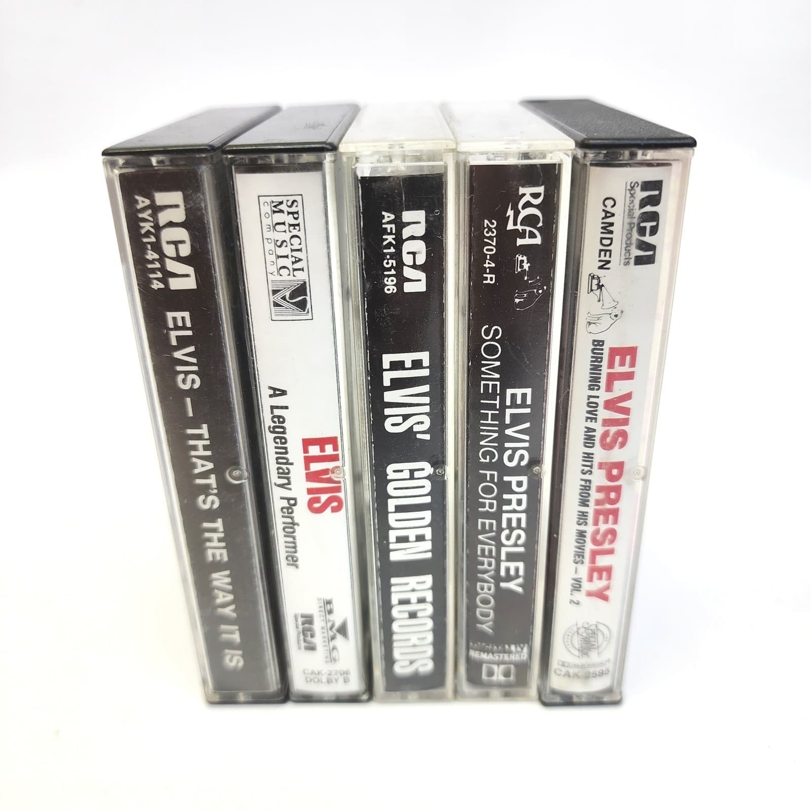 Elvis Presley Cassette Tape Lot 5 Golden Records Burning Love Legendary - Thumbnail 3