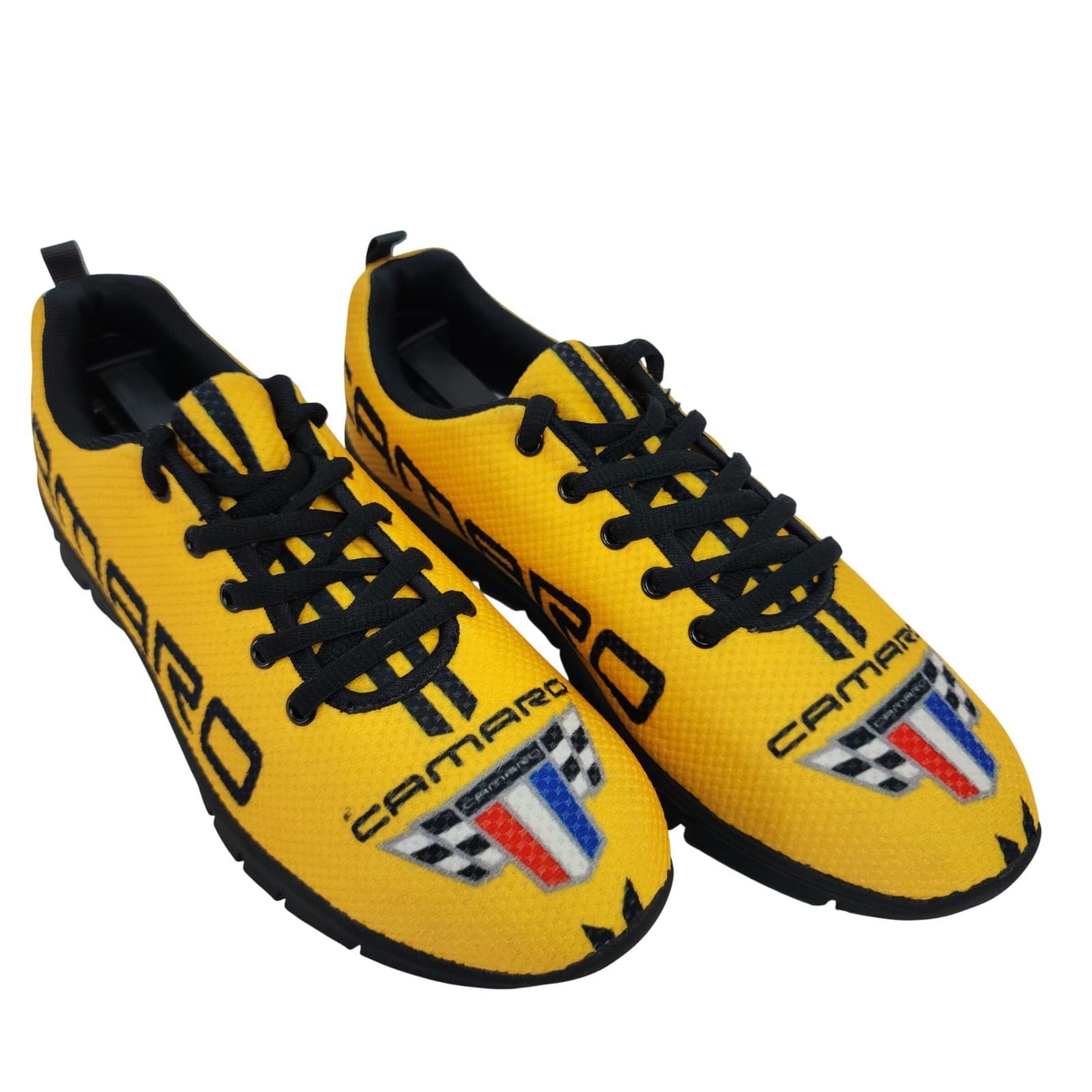 Steeler Camaro Racing Sneakers Yellow Black Men 7 Athletic Shoes