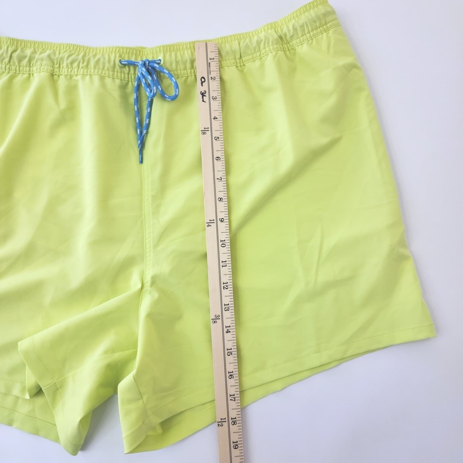 Goodfellow & Co Mens XXL Lime Green 5" Inseam Swim Trunks UPF 50+ - Thumbnail 6