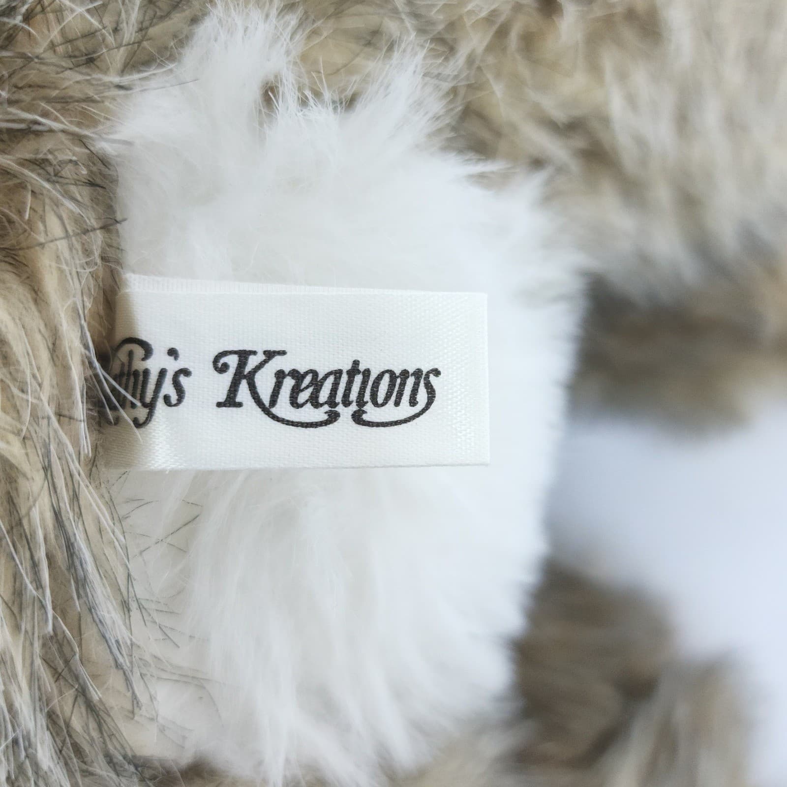 Vgt Kathy's Kreations Howling Wolf Plush Coyote Animal Brown Grey 16" - Thumbnail 4