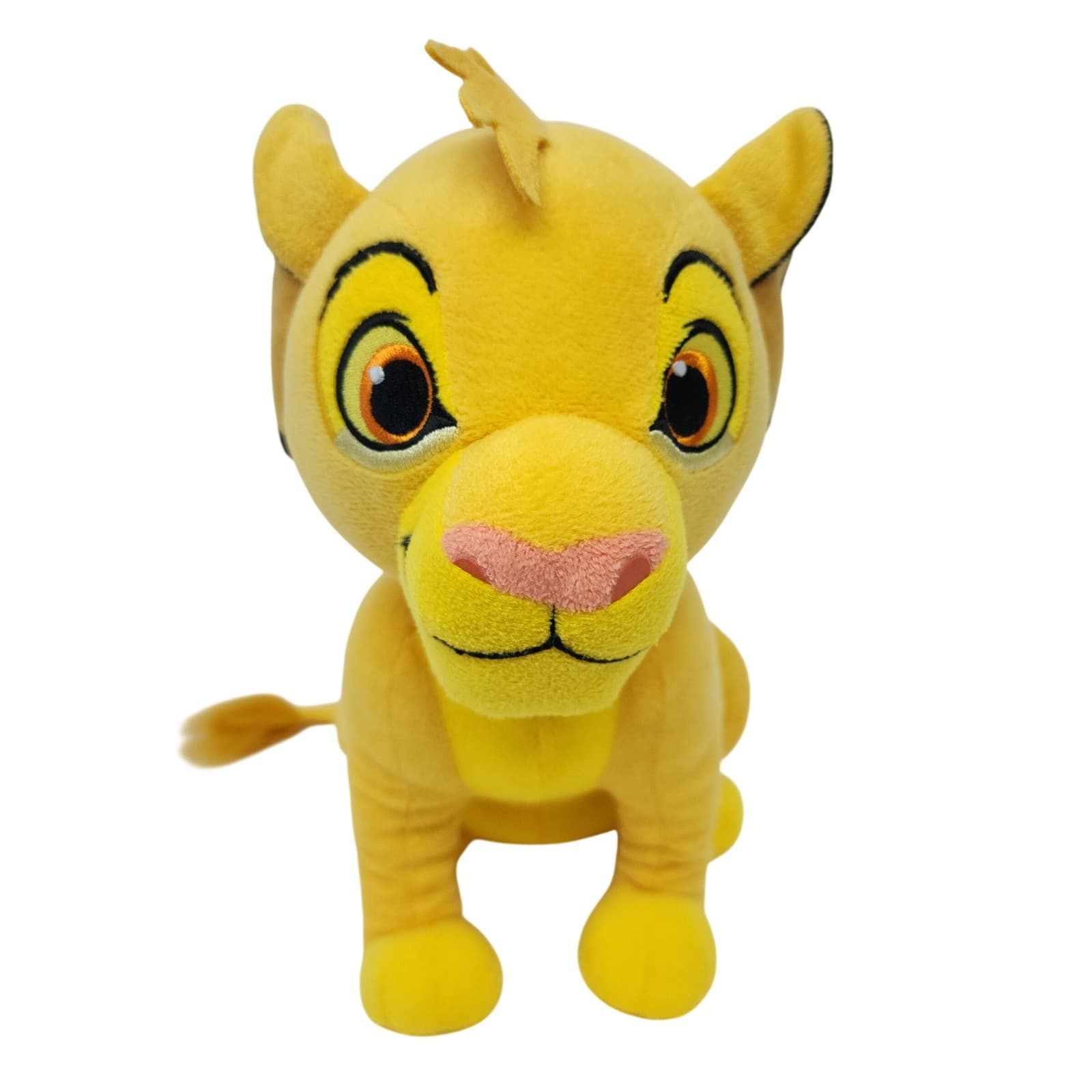 Disney Lion King Simba Plush Stuffed Animal Just Play Yellow 10 inch