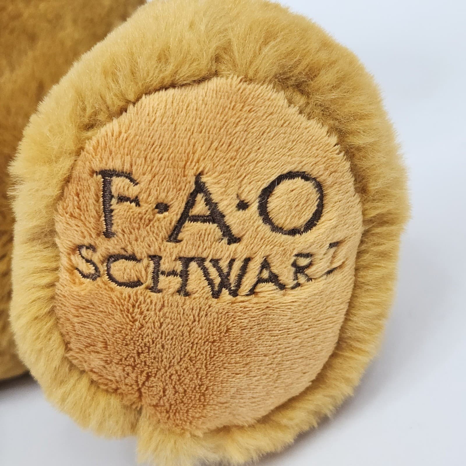FAO Schwarz Classic Plush Teddy Bear Brown Stuffed Animal 12 Inch Toy - Thumbnail 2