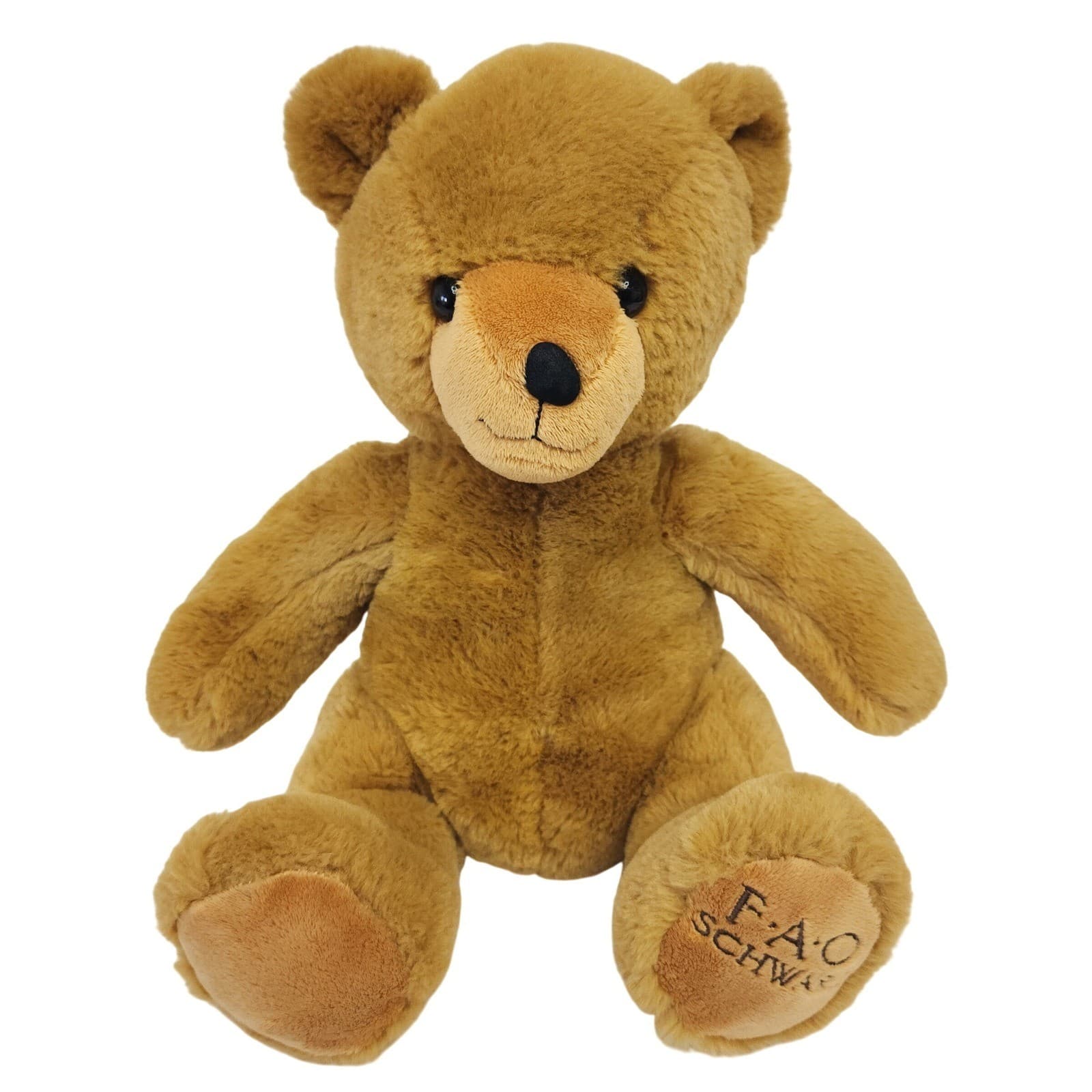 FAO Schwarz Classic Plush Teddy Bear Brown Stuffed Animal 12 Inch Toy