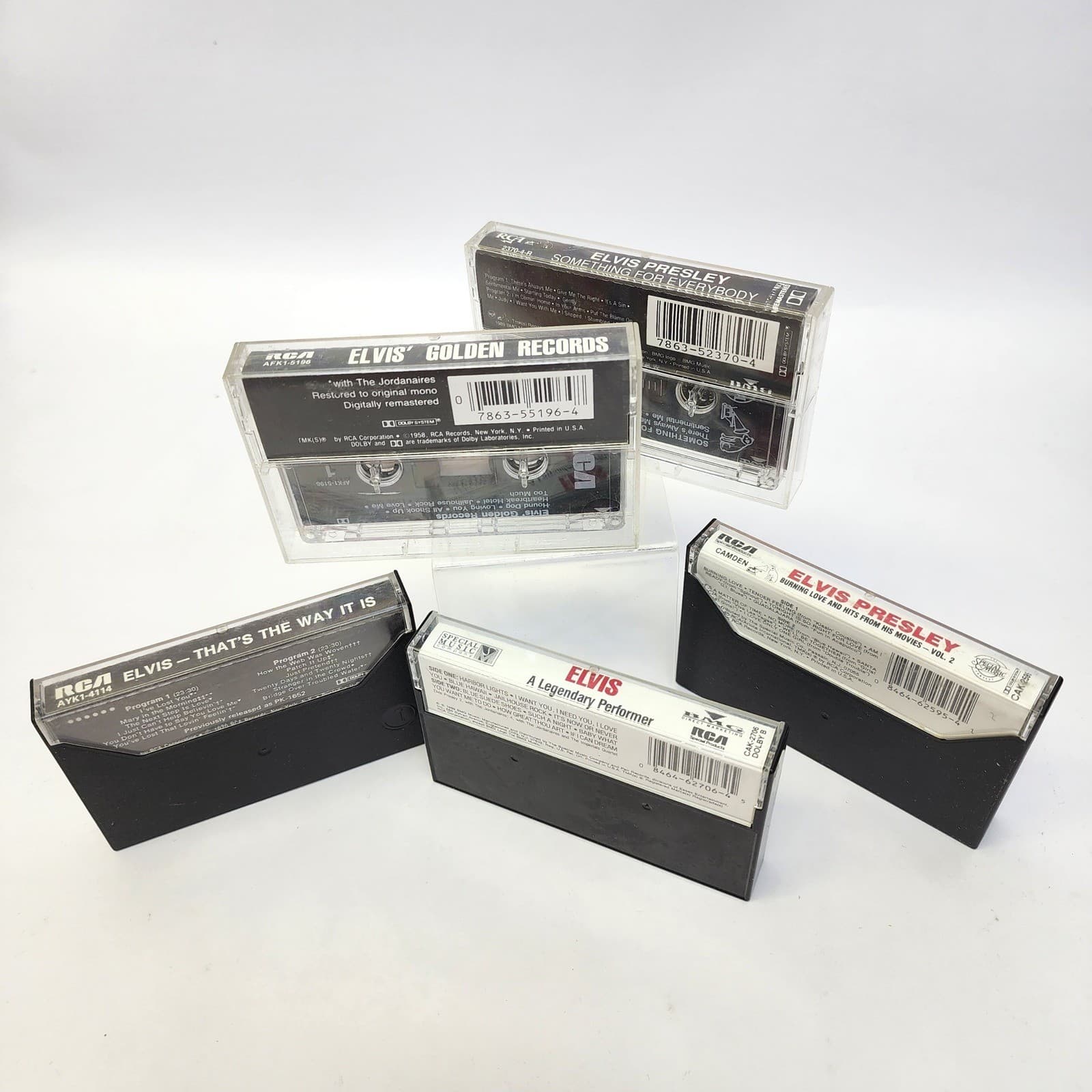 Elvis Presley Cassette Tape Lot 5 Golden Records Burning Love Legendary - Thumbnail 2