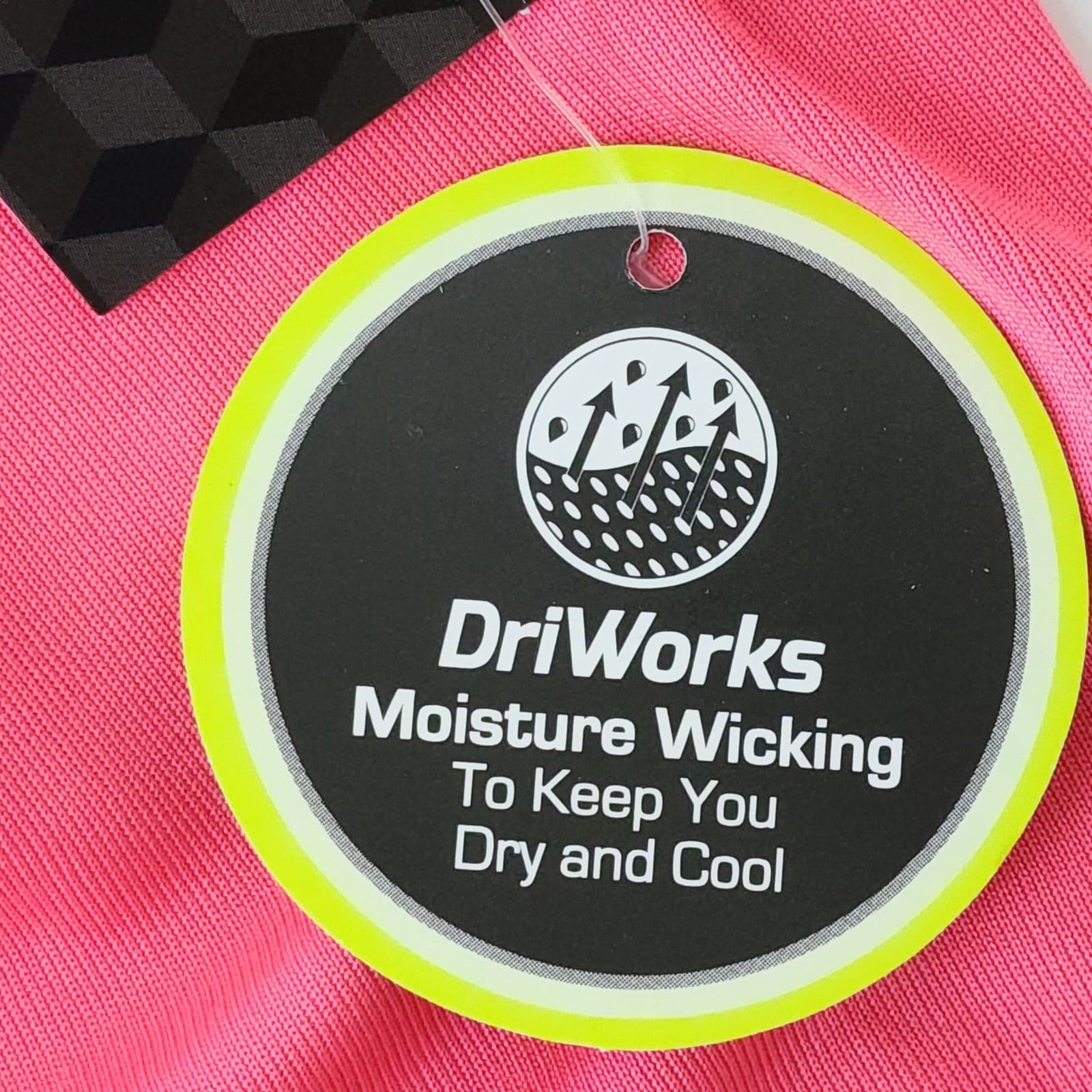 Athletic Works Women's XXL 20 Pink V-Neck Short Sleeve DriWorks Activewear NWT - Thumbnail 4