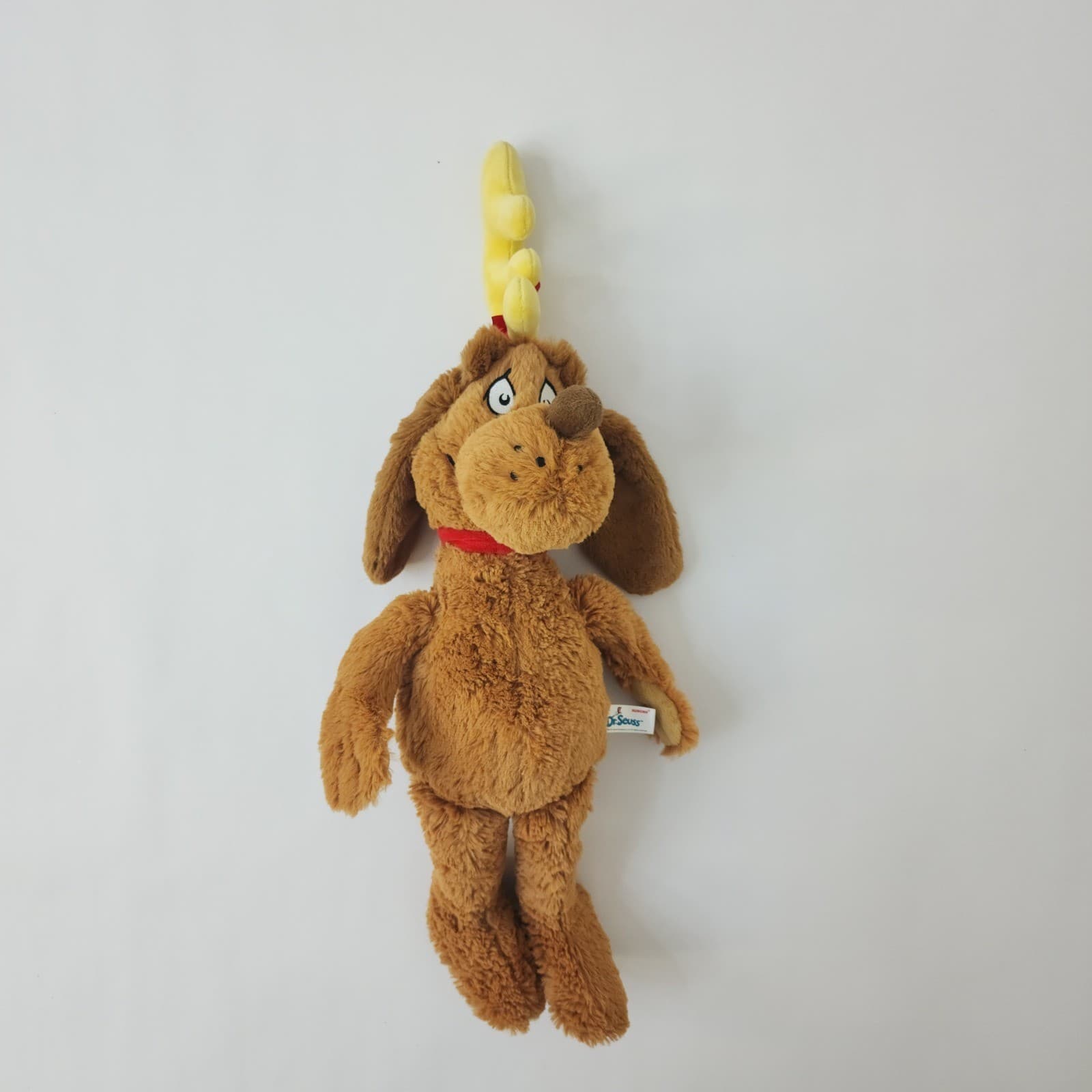 Aurora Dr Seuss Max the Dog Plush Reindeer Antler Grinch Brown Stuffed Animal - Thumbnail 2