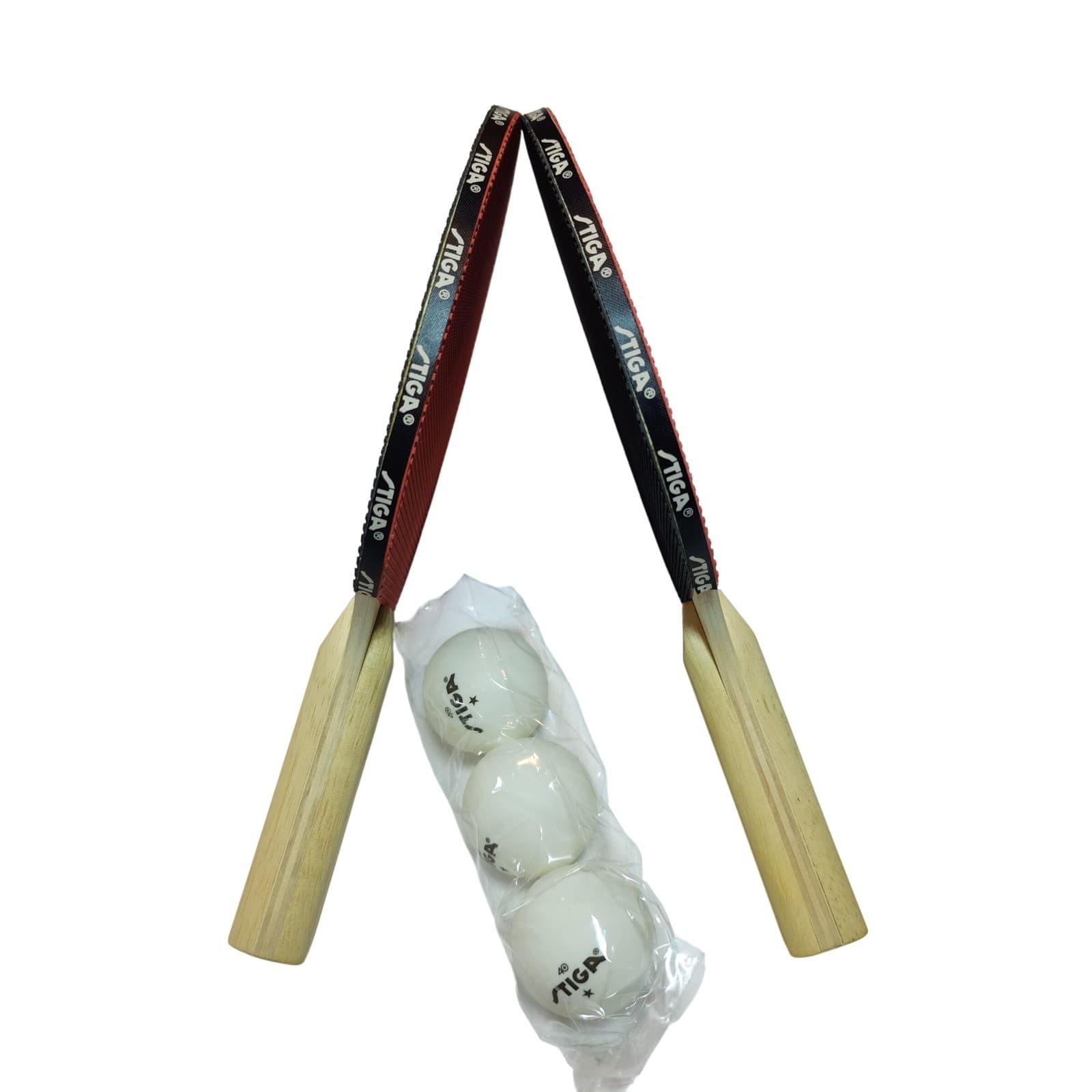 STIGA Anywhere Retractable Table Tennis Net Set 2 Rackets 3 Balls Mesh Bag - Thumbnail 5