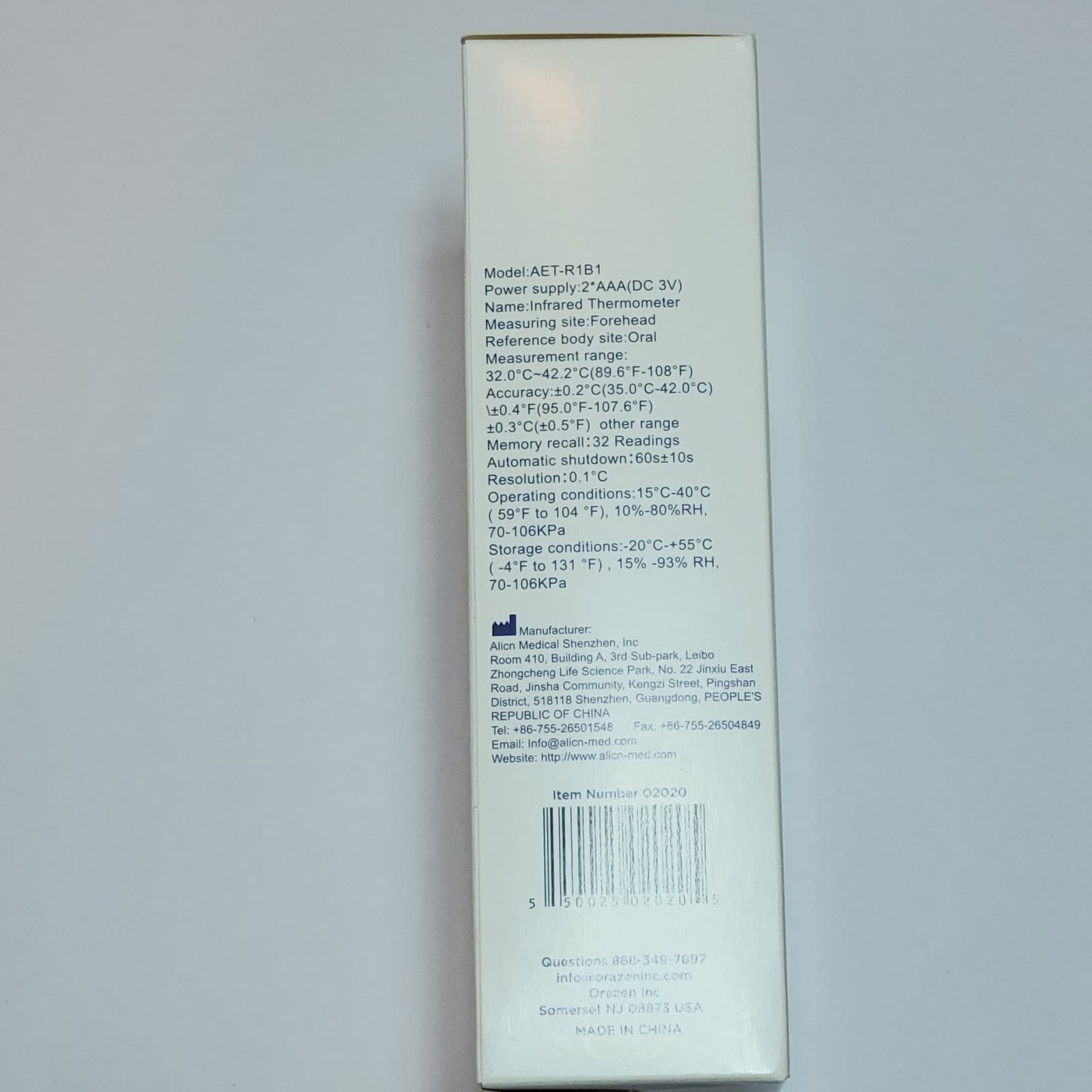 Rapid Guard Infrared Thermometer Digital Non-Contact Forehead AET-R1B1 White - Thumbnail 4