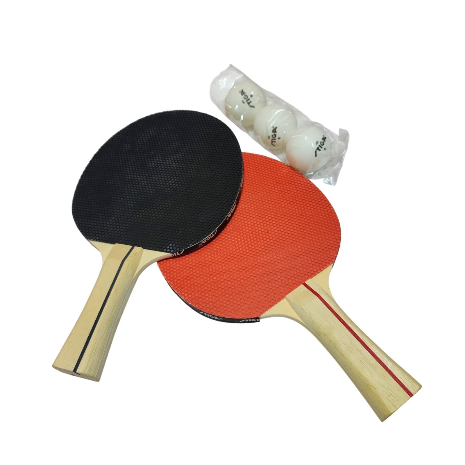 STIGA Anywhere Retractable Table Tennis Net Set 2 Rackets 3 Balls Mesh Bag - Thumbnail 2