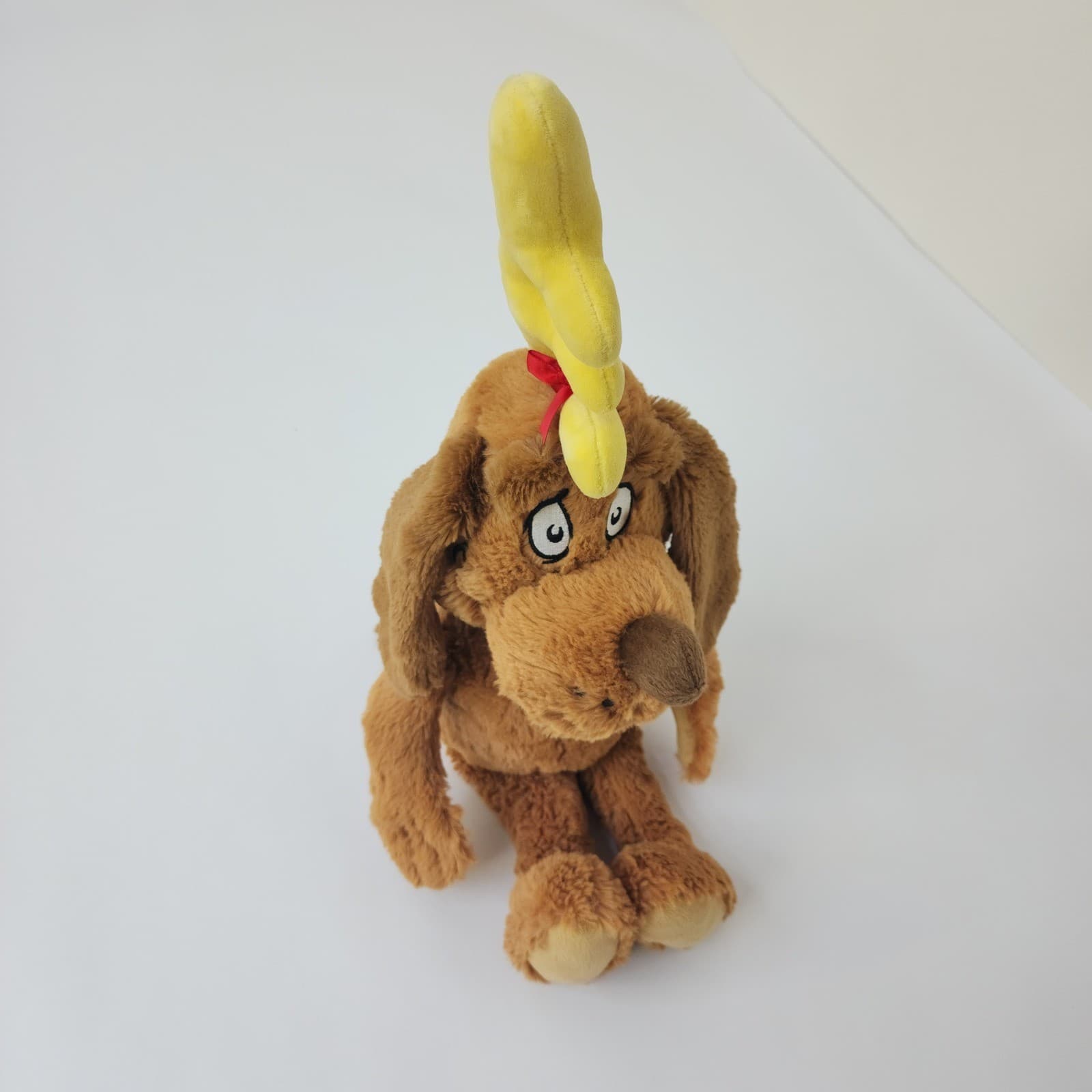 Aurora Dr Seuss Max the Dog Plush Reindeer Antler Grinch Brown Stuffed Animal
