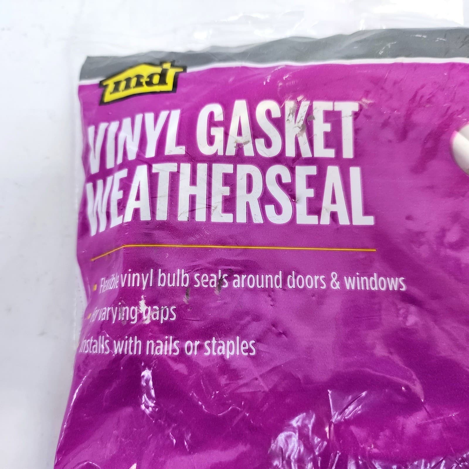 M-D Vinyl Gasket Weatherseal White 1/2" x 1/4" x 17' #78394 - Thumbnail 3