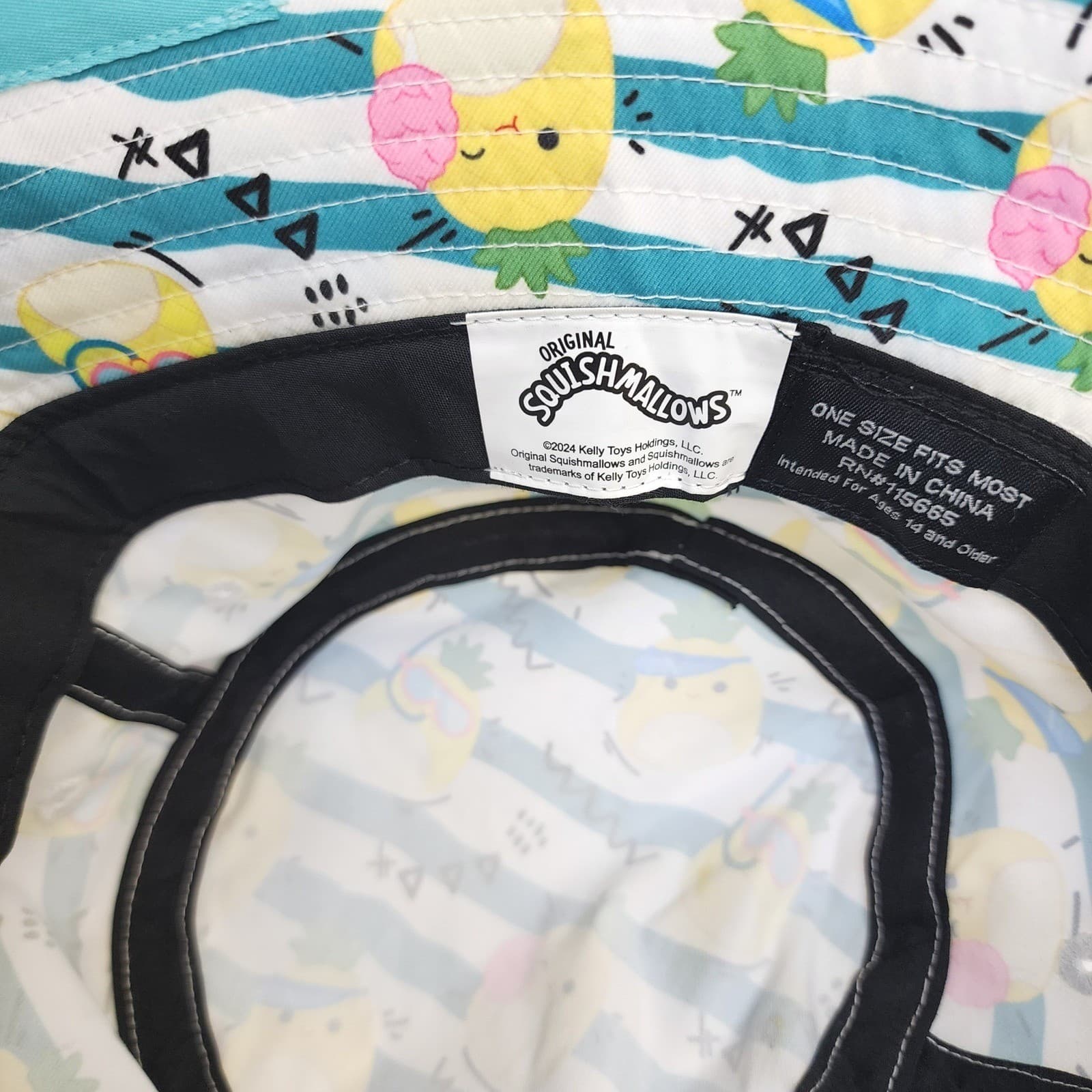 Squishmallows Maui Pineapple Bucket Hat & Tropical Pineapple Sun Hat bundle - Thumbnail 5