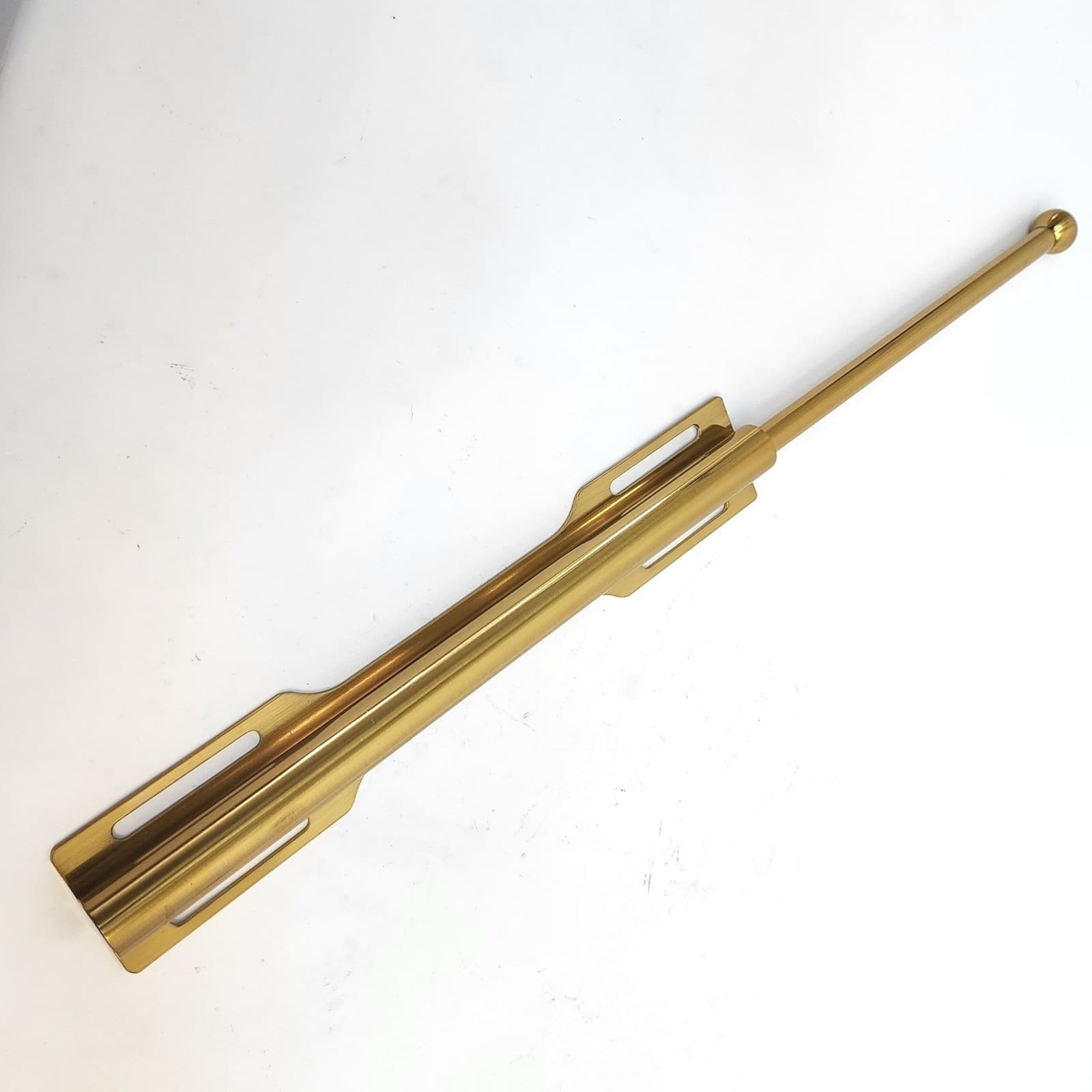 12 Inch Pull Out Valet Rod Closet Organizer Gold Side Mount Metal 30Lb capacity - Thumbnail 5