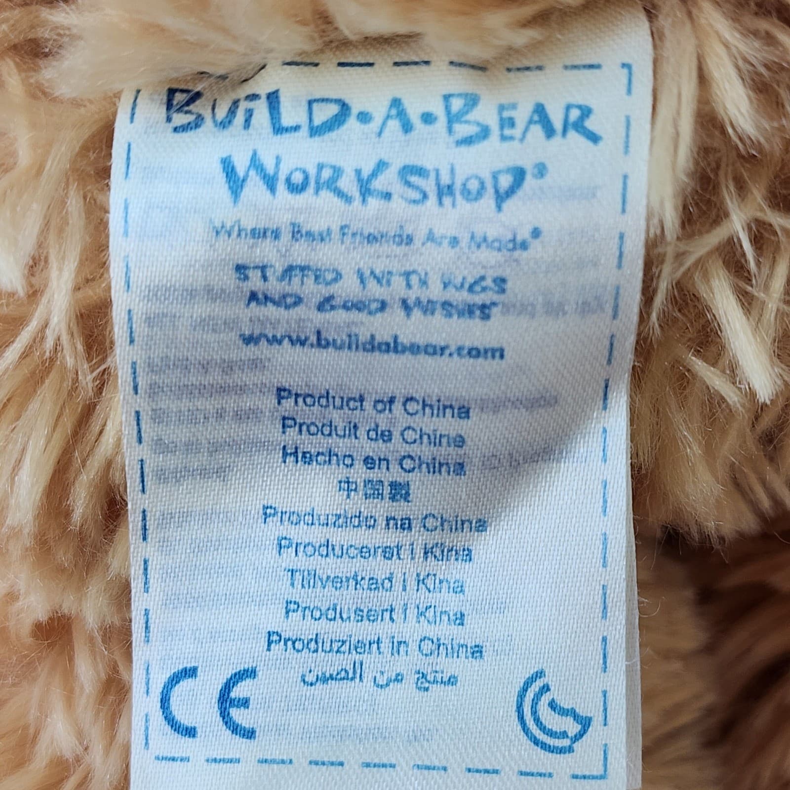 Build-A-Bear Workshop Lil Cub Brownie Teddy Bear Tan Shaggy Plush 14 inch A136 - Thumbnail 4