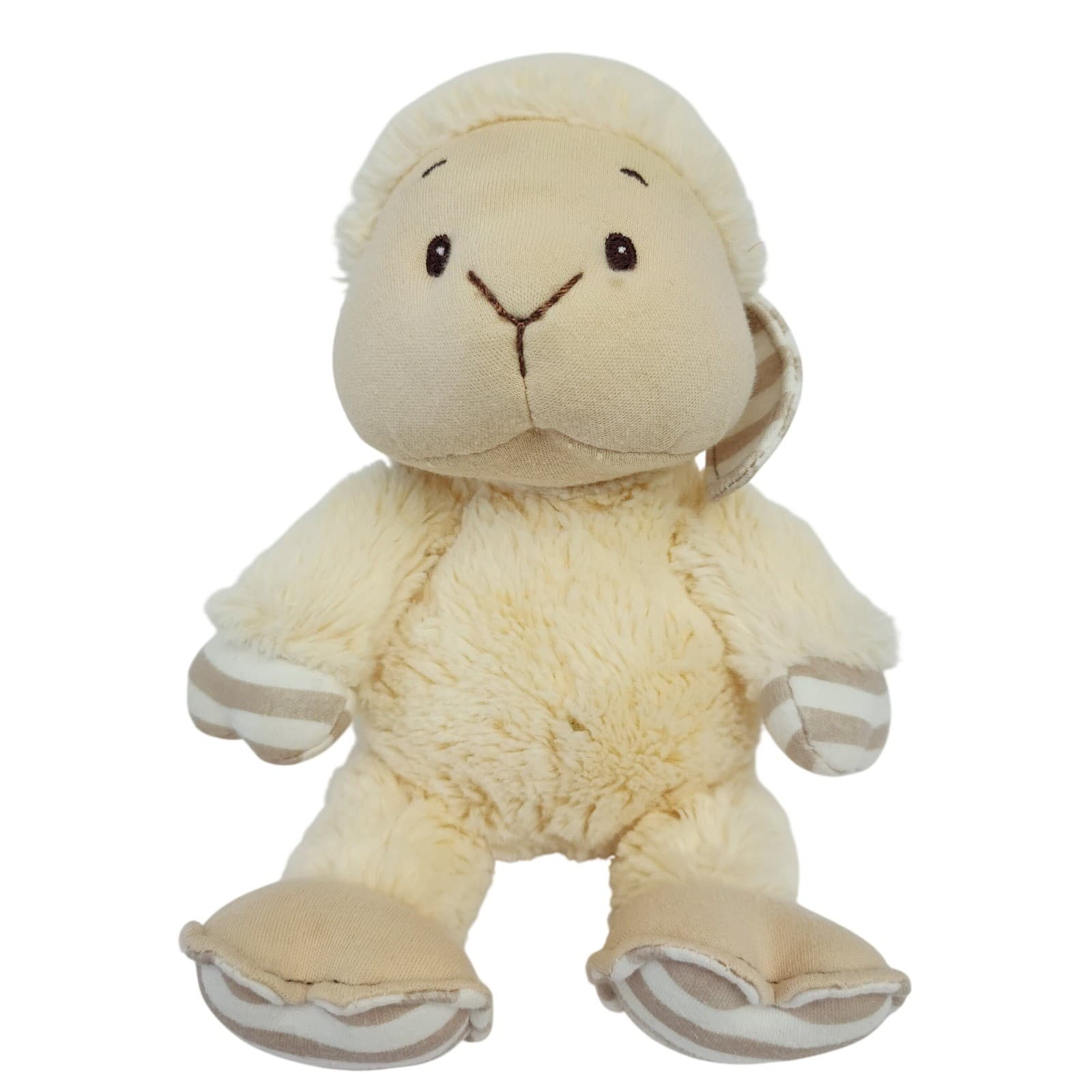Gund Baby Silly Stripes Lambens Plush Lamb Stuffed Animal Cream Tan 320176