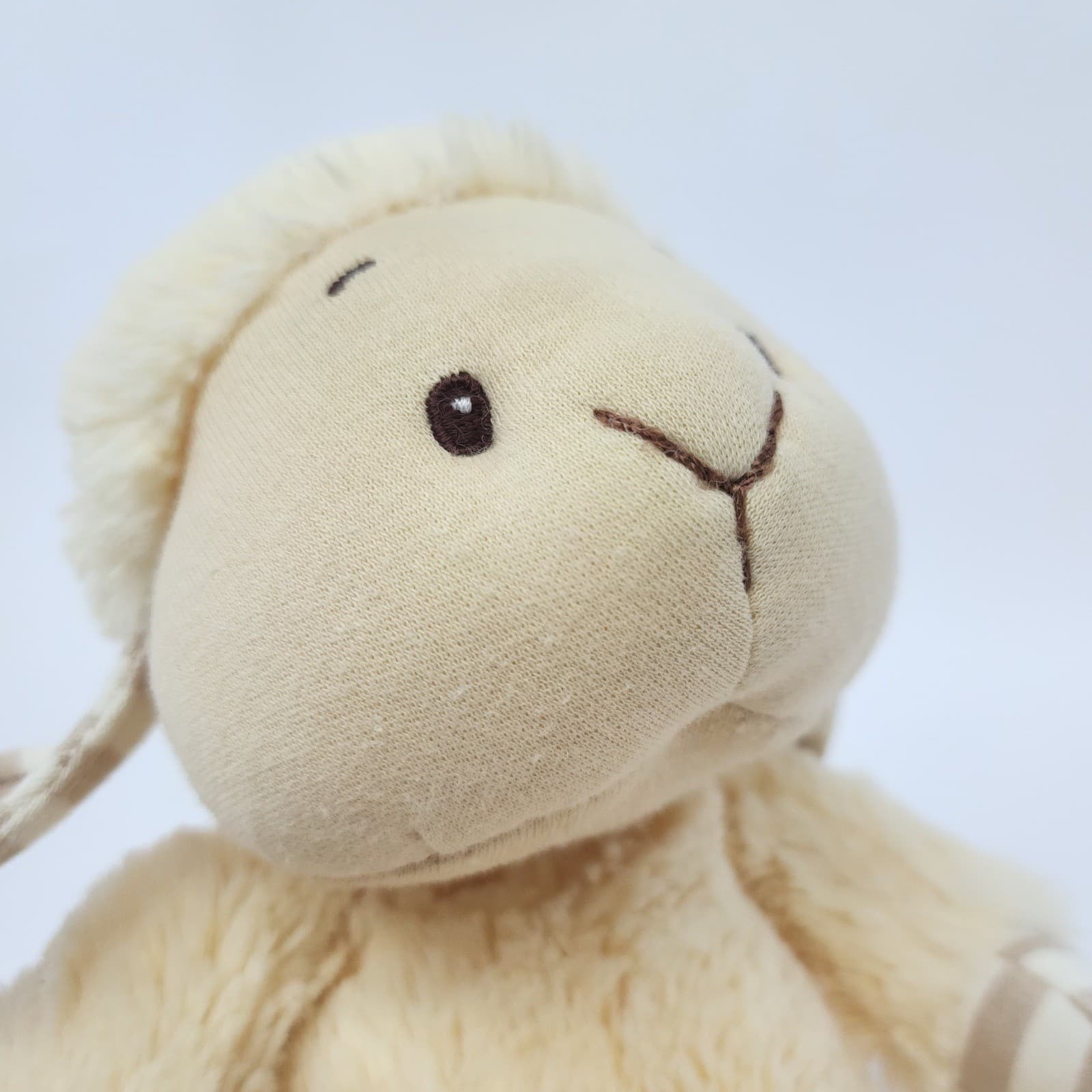 Gund Baby Silly Stripes Lambens Plush Lamb Stuffed Animal Cream Tan 320176 - Thumbnail 5