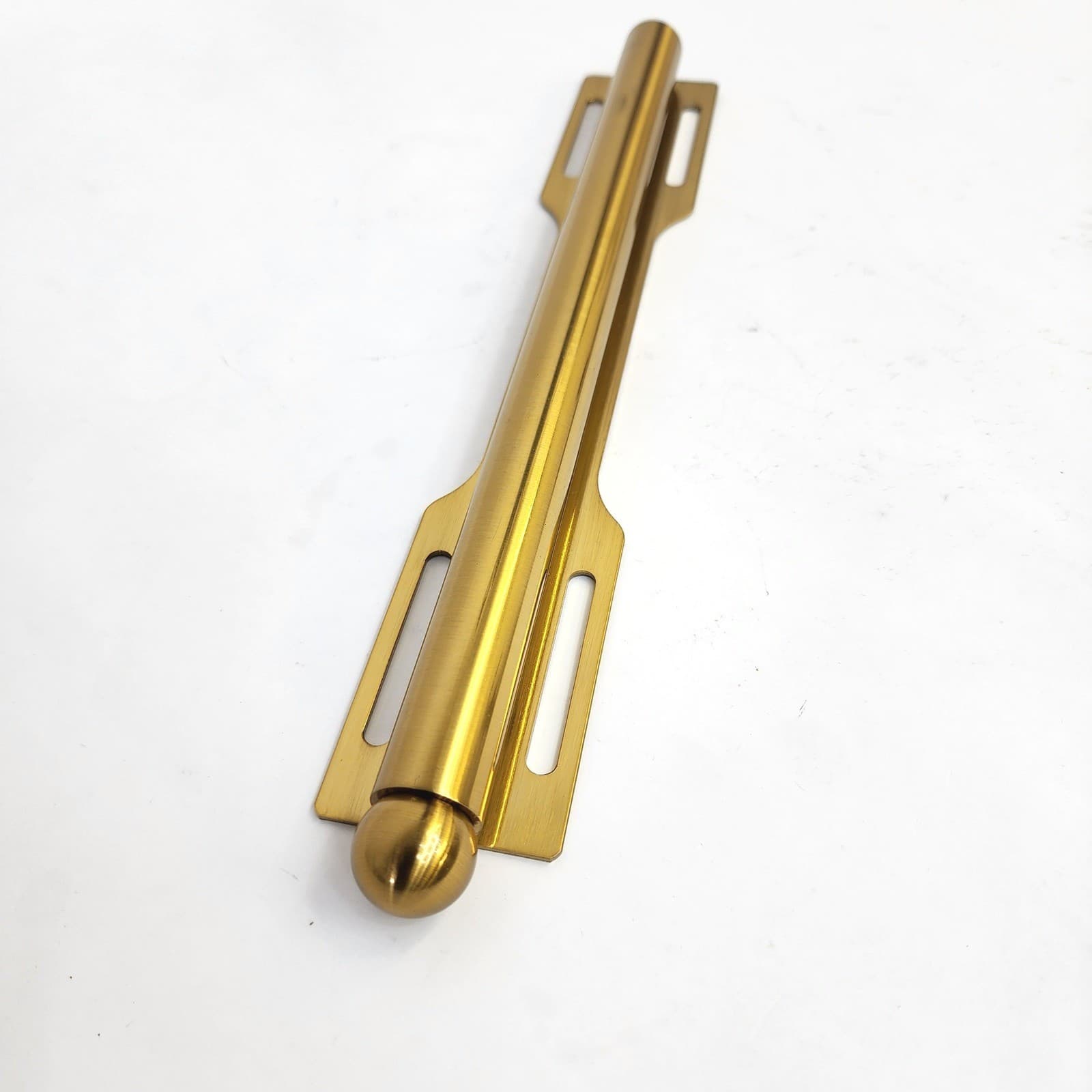 12 Inch Pull Out Valet Rod Closet Organizer Gold Side Mount Metal 30Lb capacity