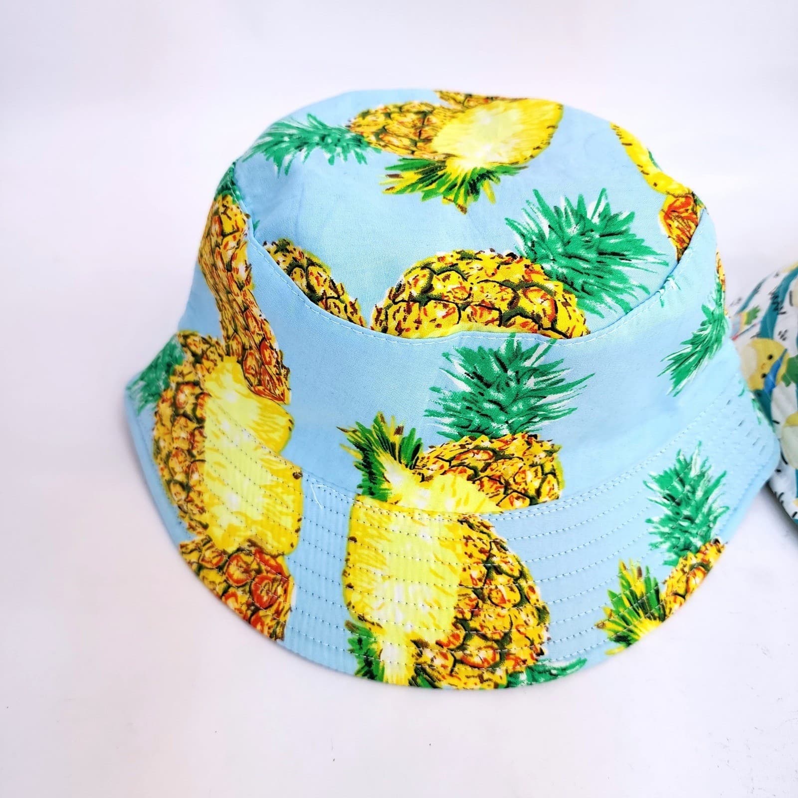 Squishmallows Maui Pineapple Bucket Hat & Tropical Pineapple Sun Hat bundle - Thumbnail 2