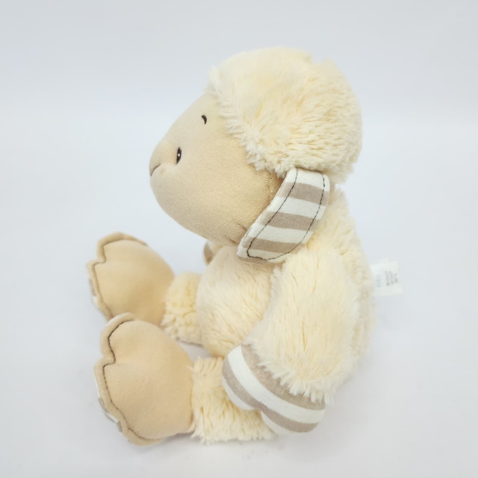Gund Baby Silly Stripes Lambens Plush Lamb Stuffed Animal Cream Tan 320176 - Thumbnail 2