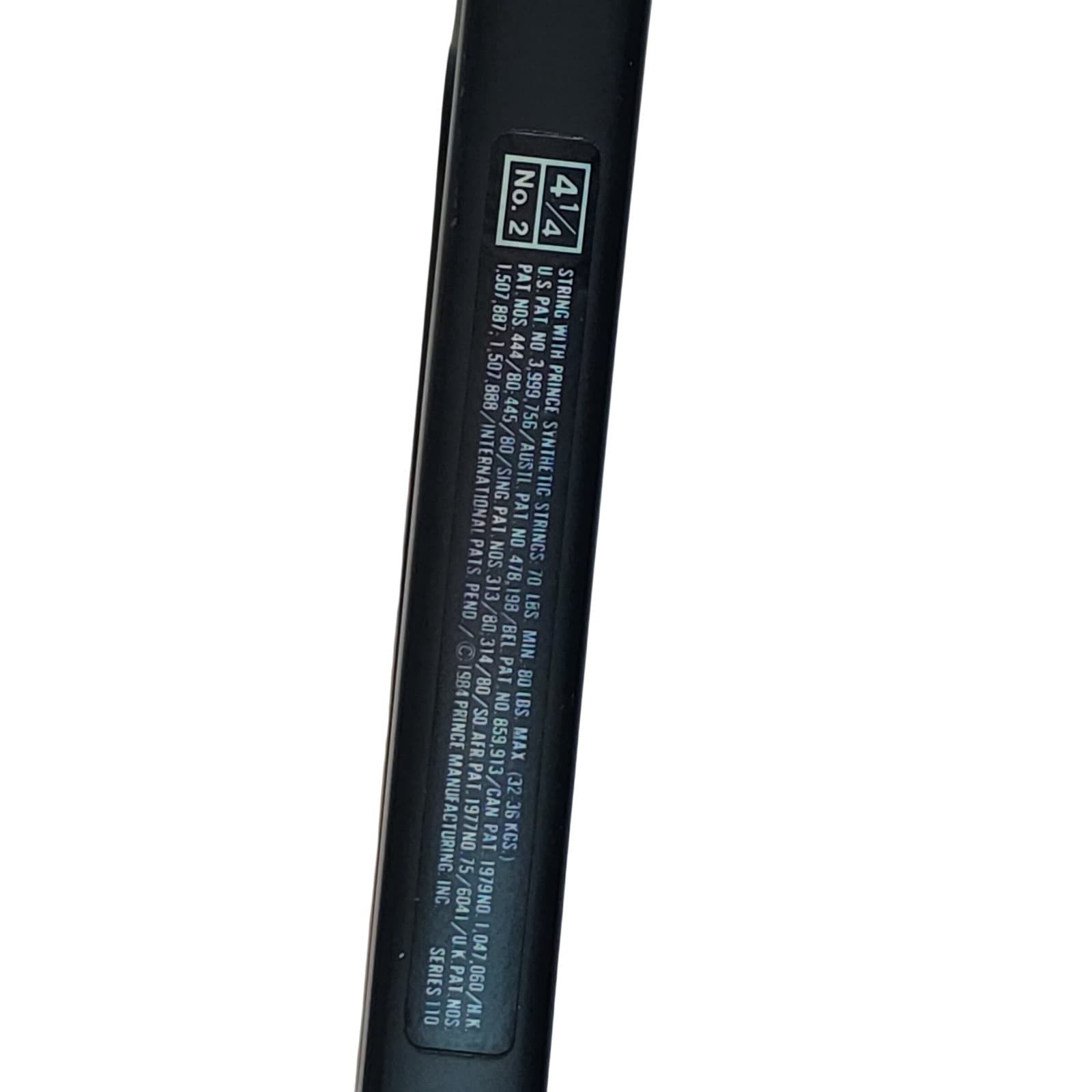 Prince Tournament Graphite Series 110 Tennis Racquet 4 1/4 No 2 Grip with Cover - Thumbnail 7