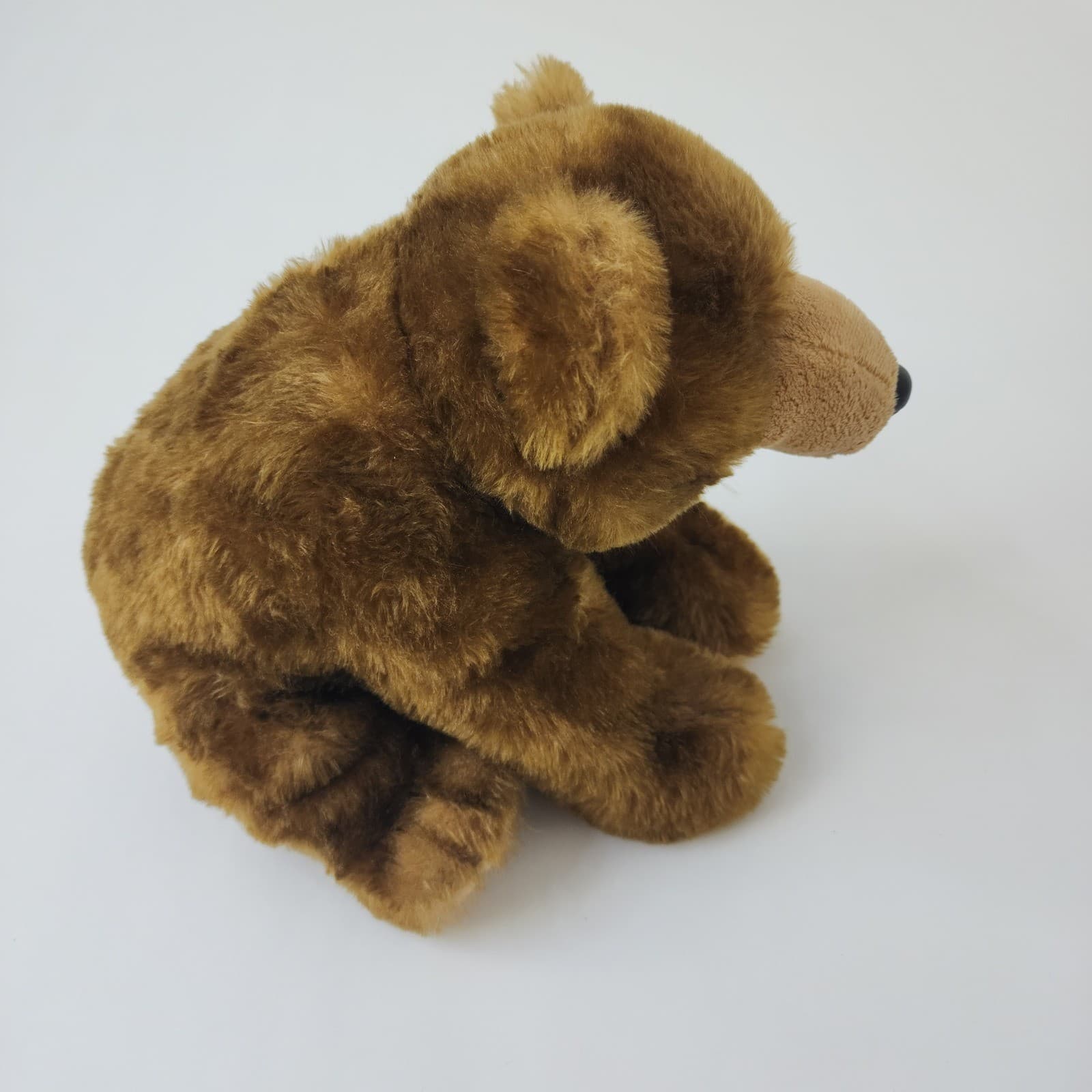Eco-Friendly Brown Grizzly Bear Plush Stuffed Animal Recycled Materials 6oz - Thumbnail 4