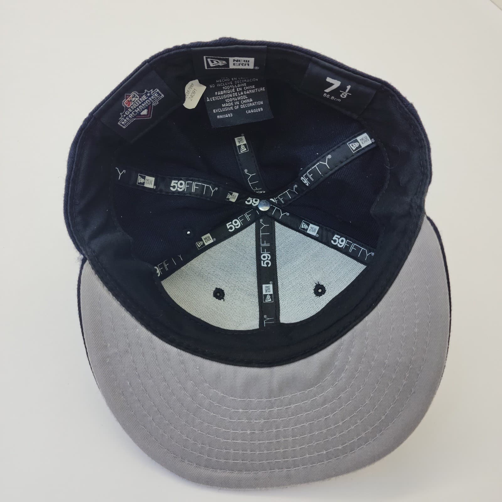 New Era 59FIFTY Omaha Royals MiLB Fitted Hat 7 1/8 Navy Blue Wool Baseball Cap - Thumbnail 7