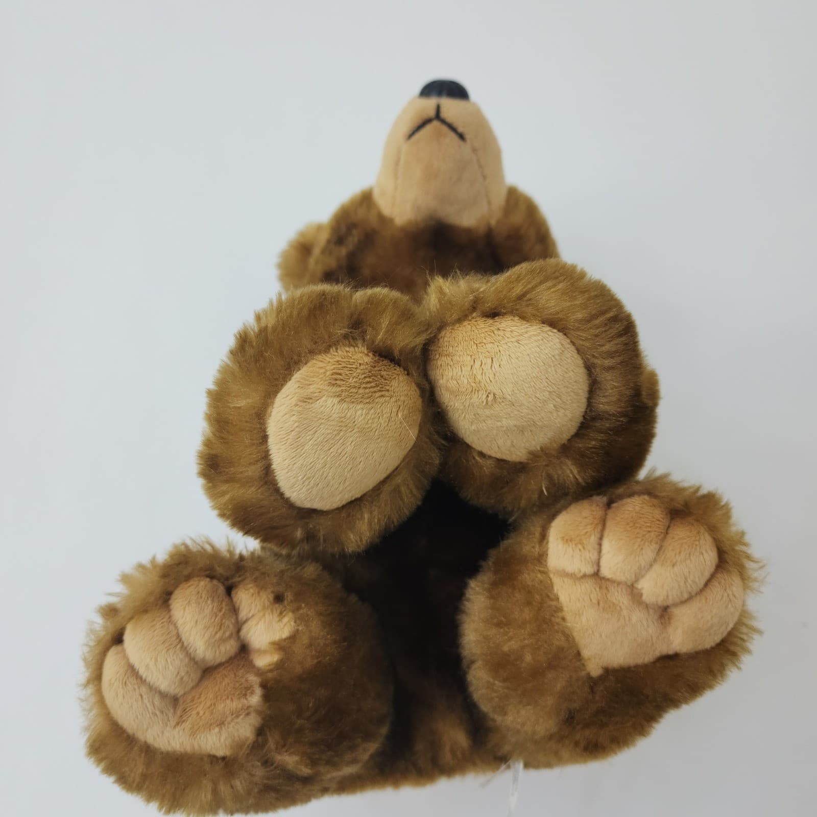 Eco-Friendly Brown Grizzly Bear Plush Stuffed Animal Recycled Materials 6oz - Thumbnail 3