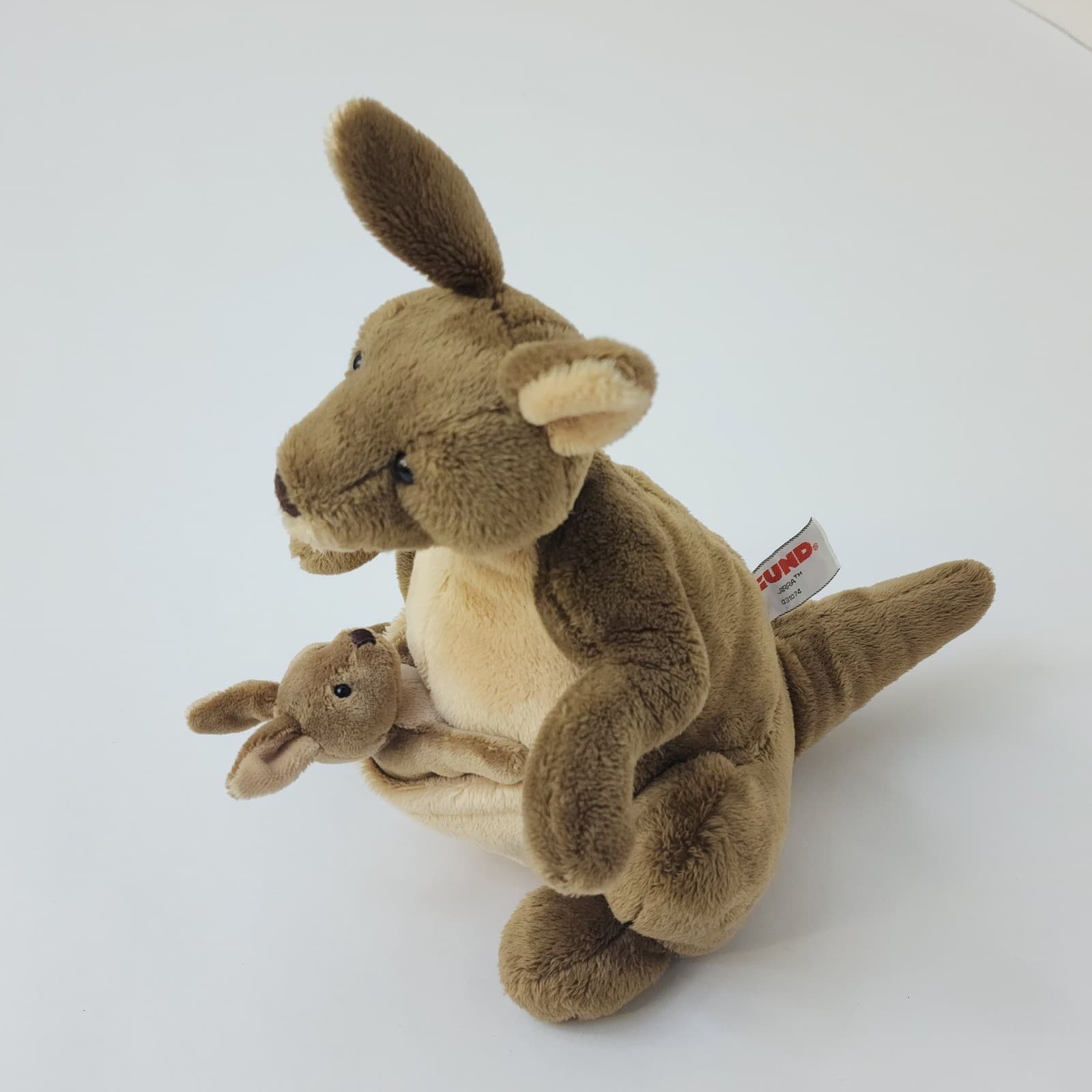 Gund Jirra Kangaroo and Joey Plush Stuffed Animal Brown Tan 031074 12 Inch - Thumbnail 2