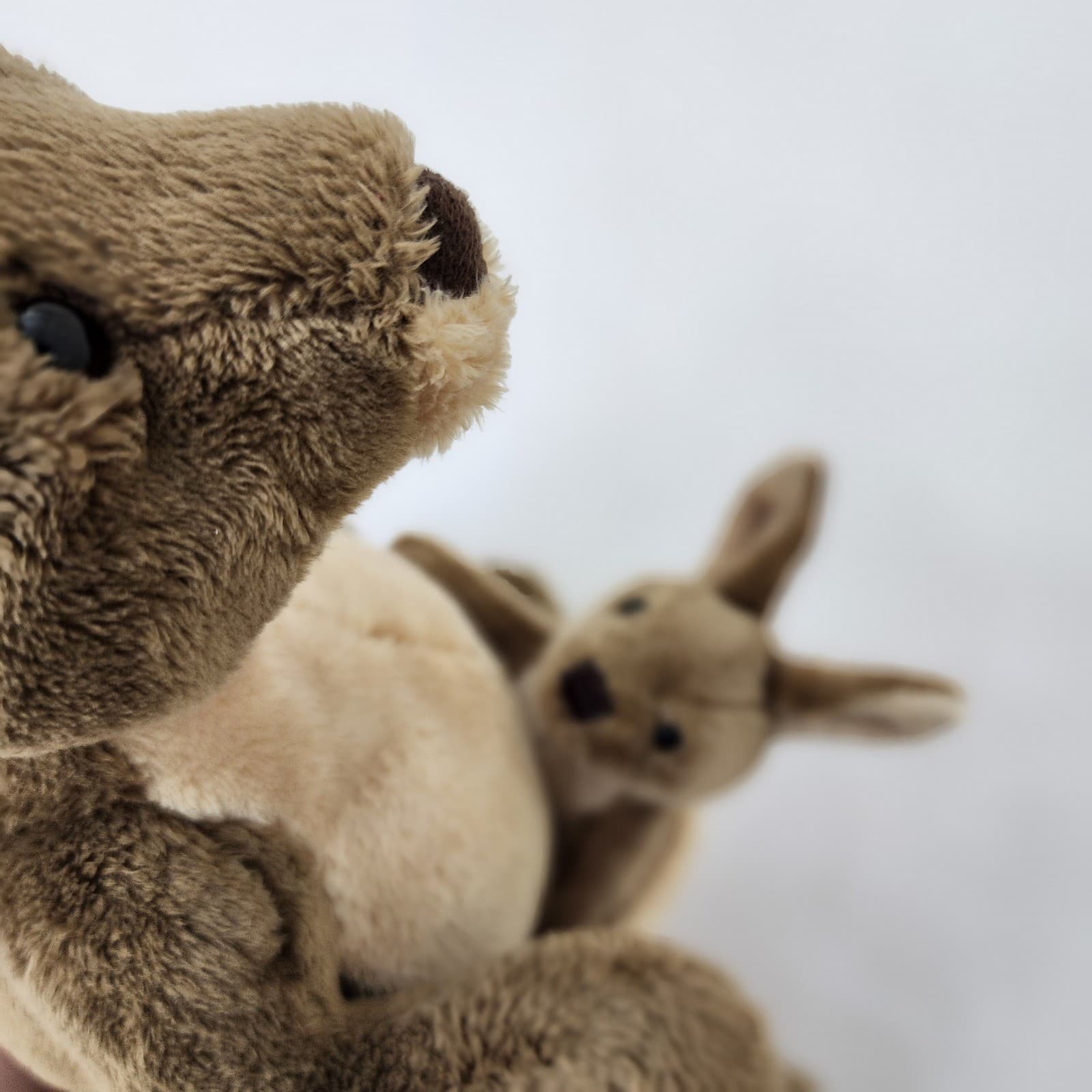 Gund Jirra Kangaroo and Joey Plush Stuffed Animal Brown Tan 031074 12 Inch - Thumbnail 8