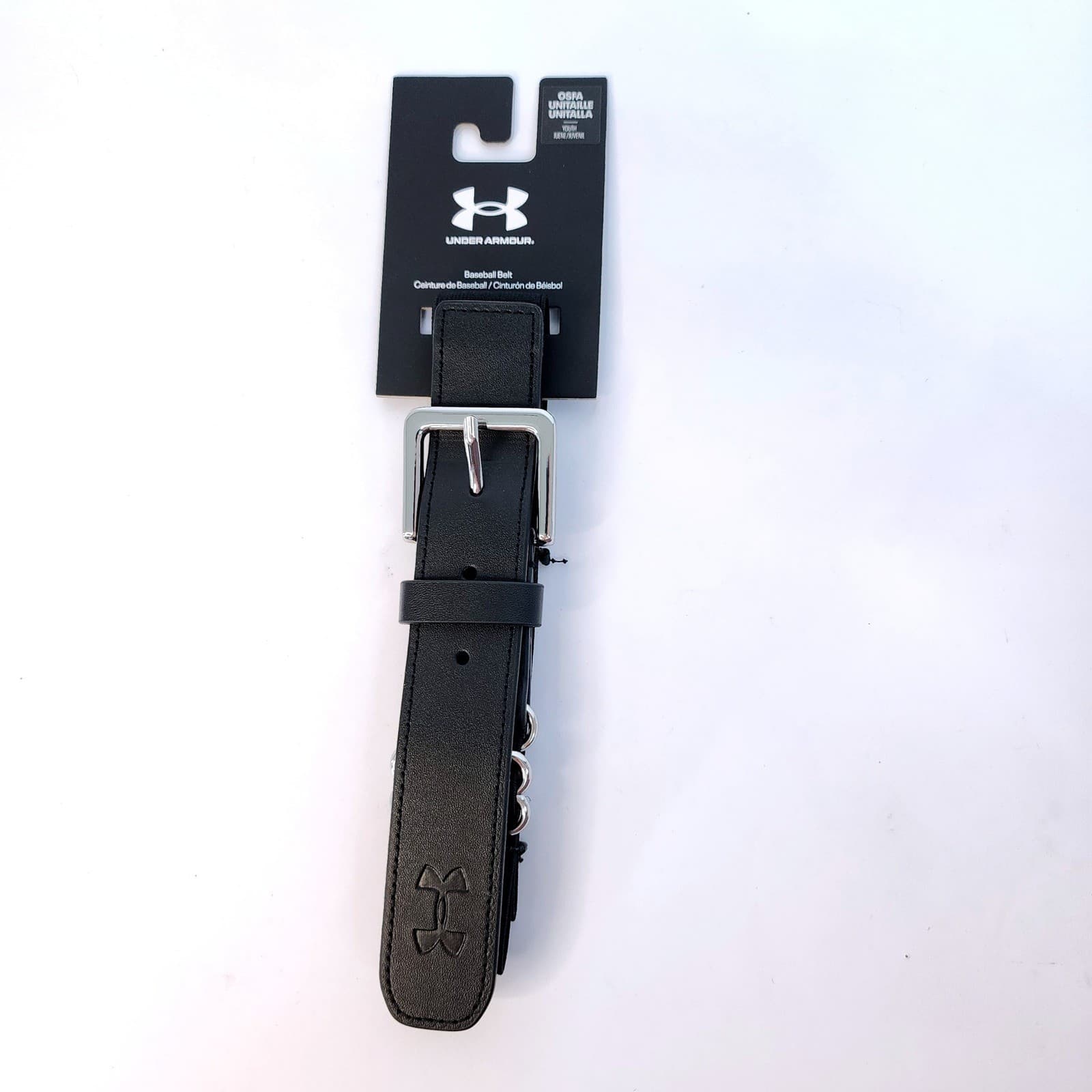 Under Armour Youth Baseball Belt Black Adjustable OSFA 1252085-001