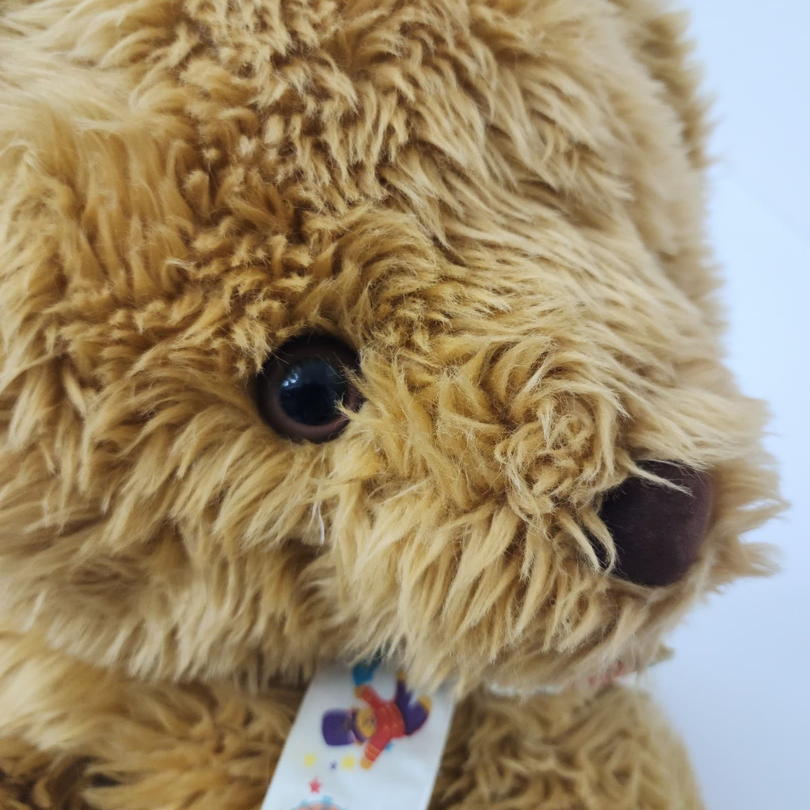 FAO Schwarz Fifth Avenue Teddy Bear Plush Brown Shaggy 23 Inch Toy Soldier Ribbo - Thumbnail 2