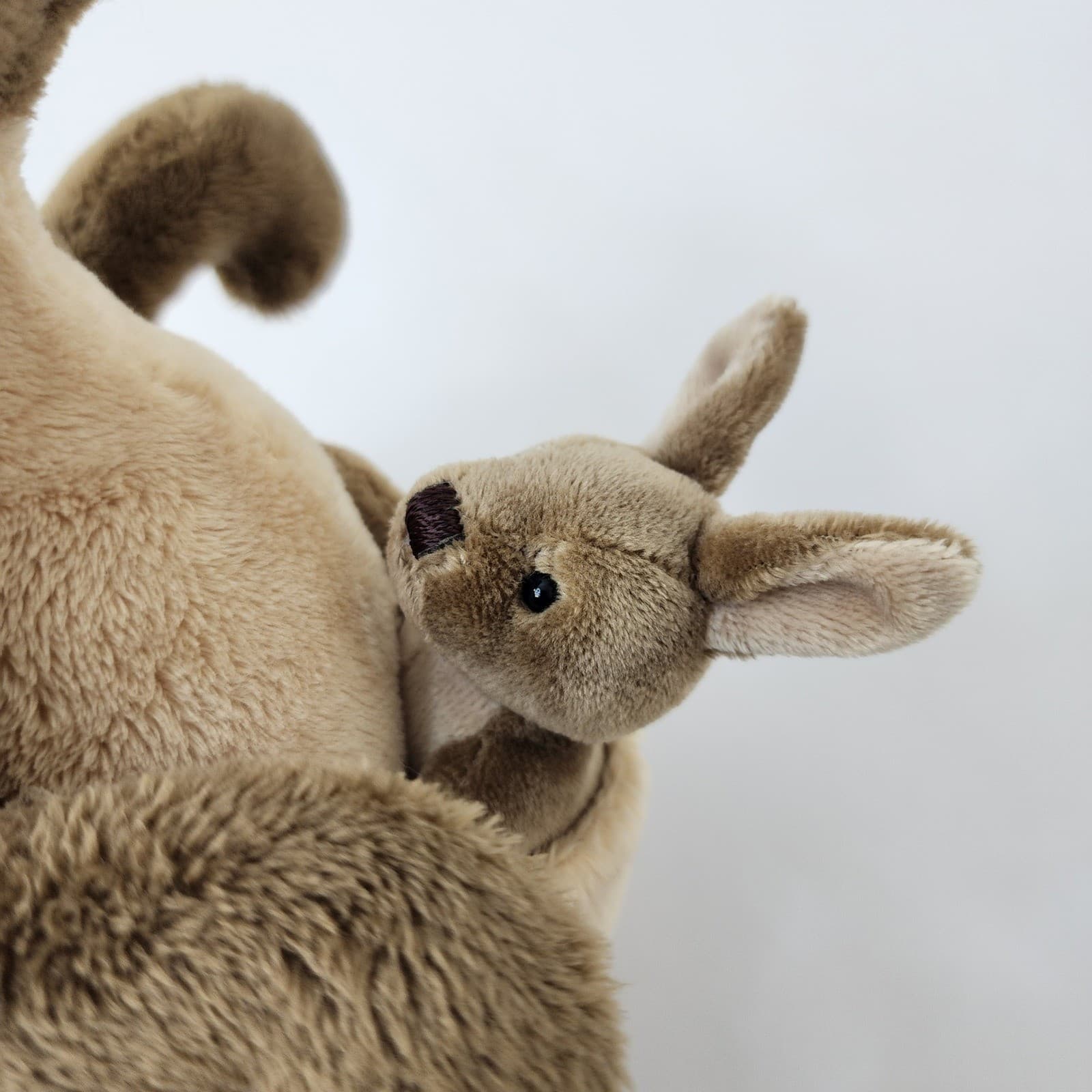 Gund Jirra Kangaroo and Joey Plush Stuffed Animal Brown Tan 031074 12 Inch - Thumbnail 6