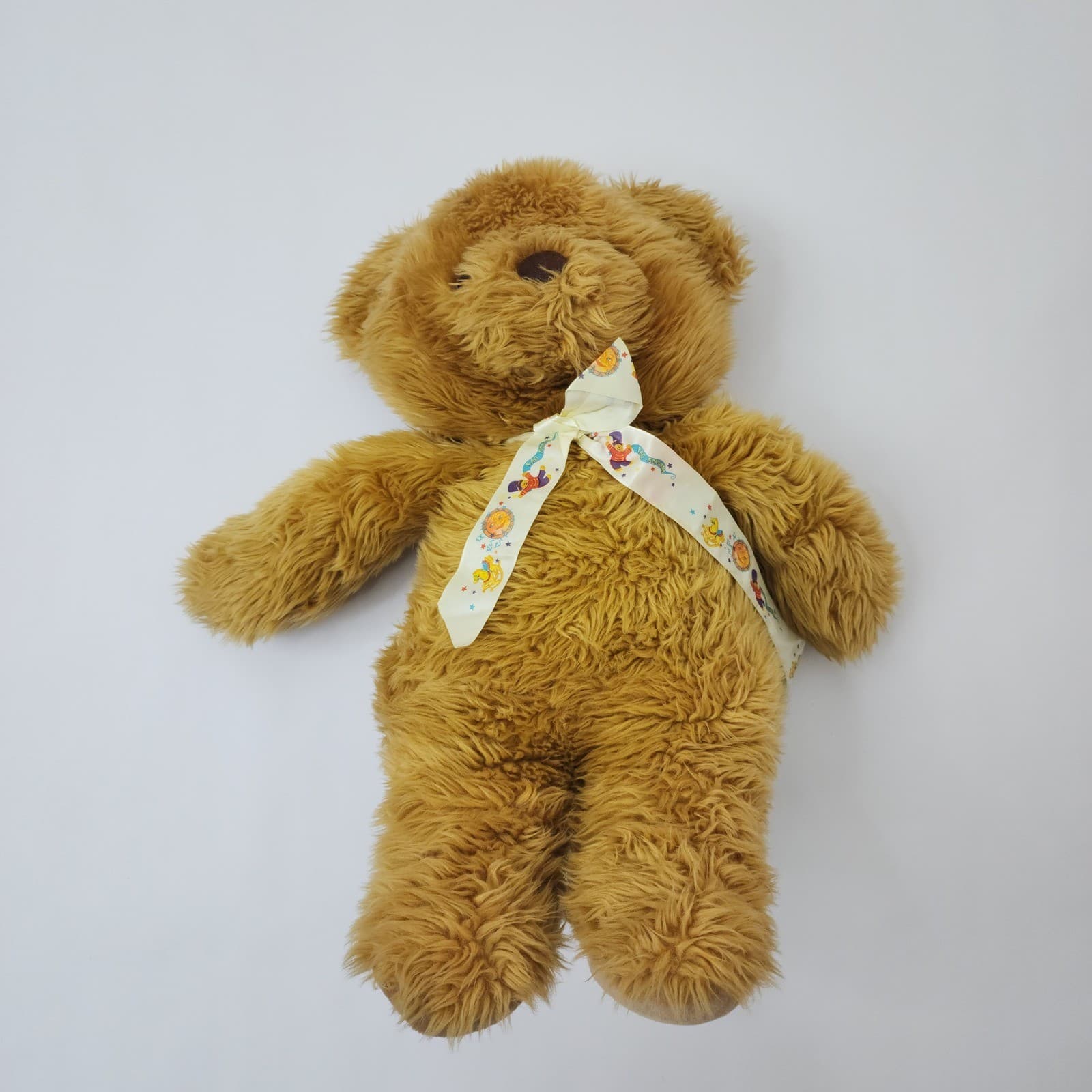FAO Schwarz Fifth Avenue Teddy Bear Plush Brown Shaggy 23 Inch Toy Soldier Ribbo - Thumbnail 7