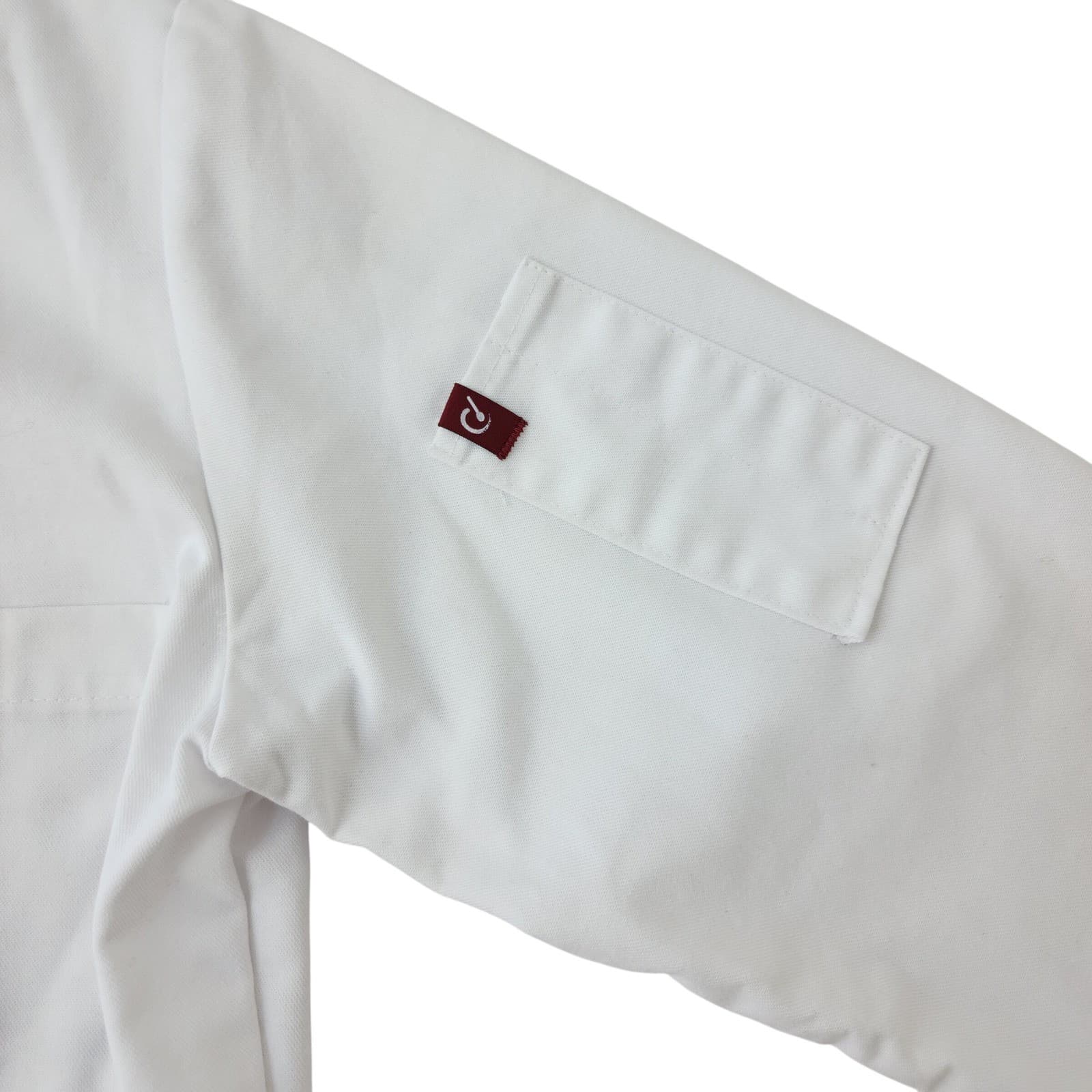 Red Kap White Chef Coat Long Sleeve Double Breasted Cook Jacket Mens Medium M-RG - Thumbnail 10