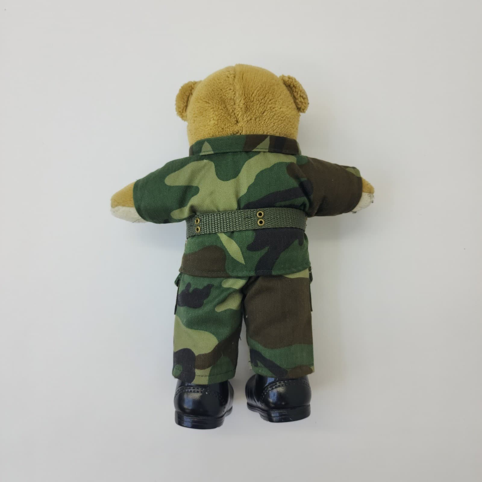 US Army Teddy Bear Plush Camouflage Military Uniform Woodland Camo 11 Inch - Thumbnail 3