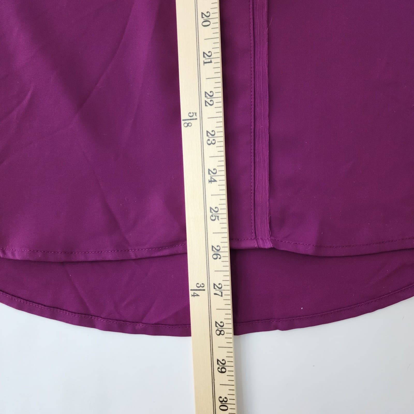 Simply Vera Wang Women Small Pansy Plum Short Sleeve Popover Blouse WV81W506RS S - Thumbnail 11