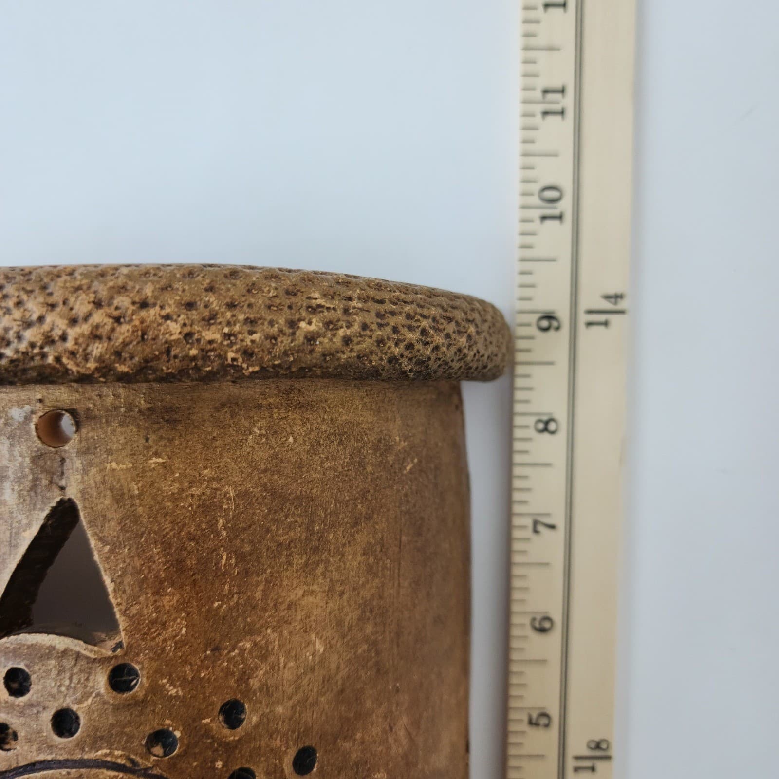 Rustic Terracotta Star Wall Sconce Celestial Cutout Clay Candle Holder Brown 9in - Thumbnail 7