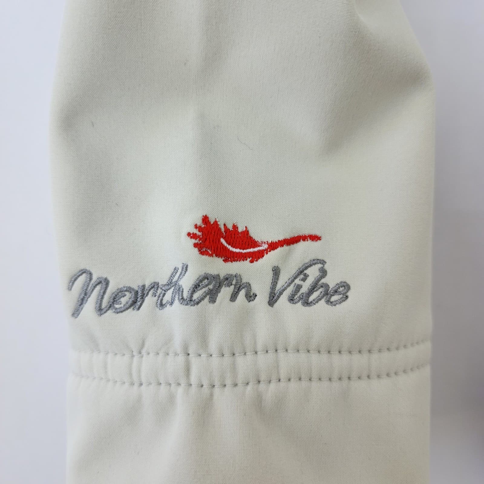 Northern Vibe Whistler Canada Mens XL Softshell Jacket Cream Fleece Lined Zip - Thumbnail 2