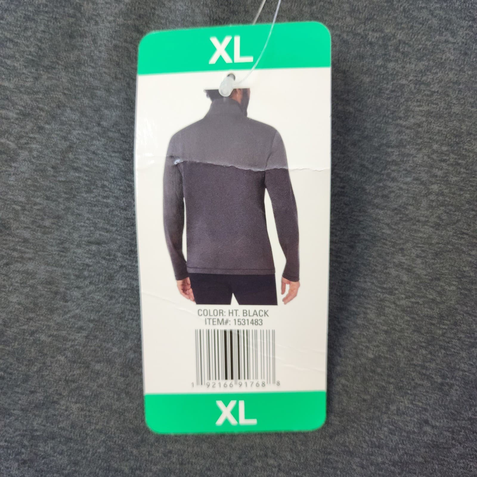 32 Degrees Heat Mens XL Quarter Zip Pullover Heather Gray Thermal Base Layer NEW - Thumbnail 9