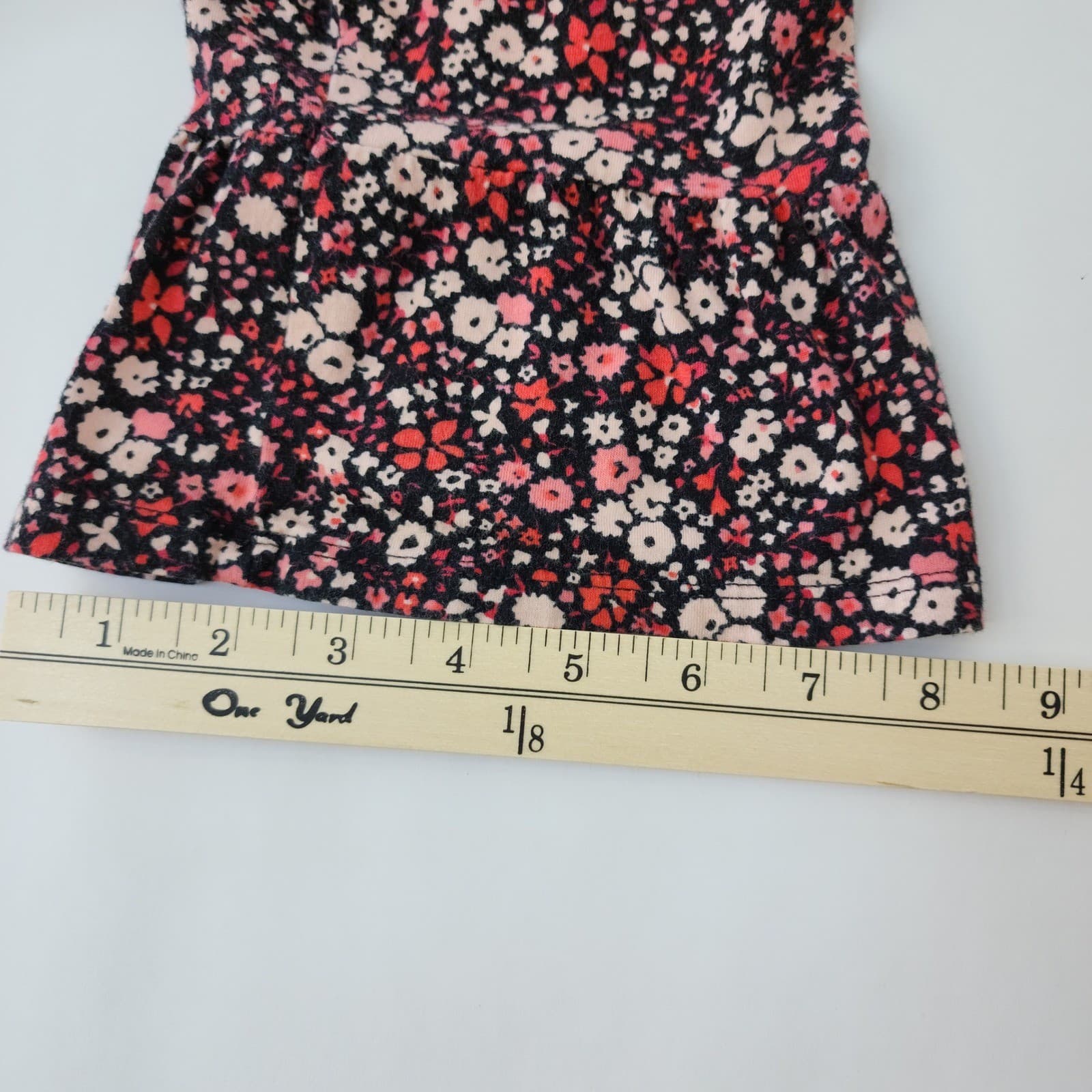 Michael Michael Kors Womens Large Floral Bell Sleeve Blouse Pink Red Black Top - Thumbnail 7