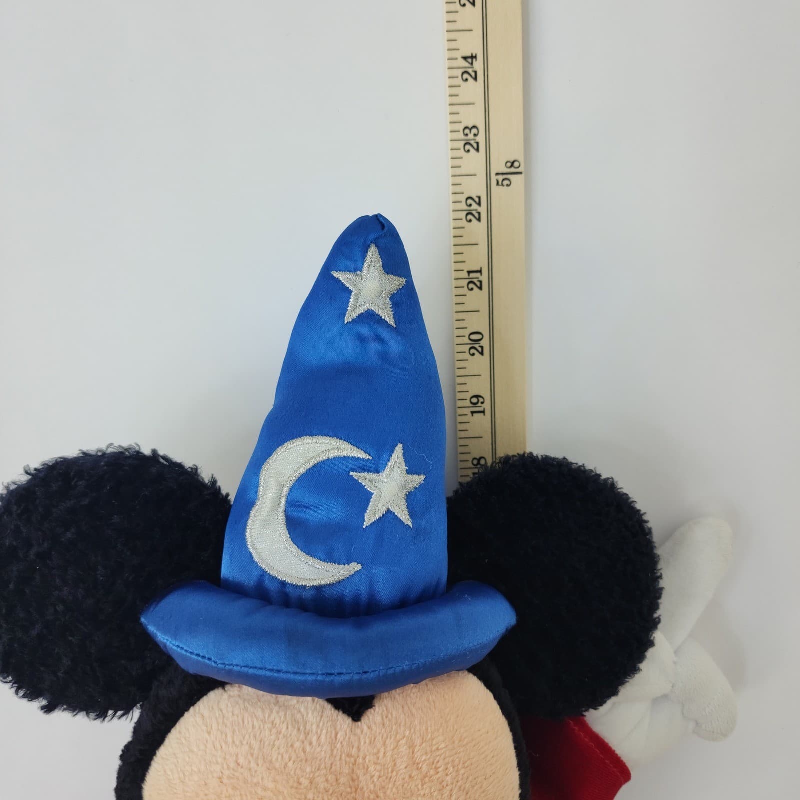 Disney Parks Sorcerer Mickey Mouse Plush Fantasia Wizard Red Robe 22 Inch Large - Thumbnail 7