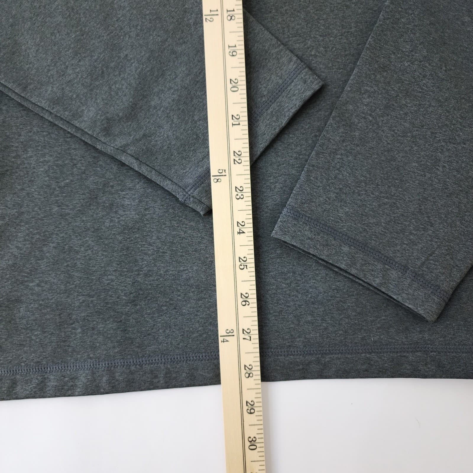 32 Degrees Heat Mens XL Quarter Zip Pullover Heather Gray Thermal Base Layer NEW - Thumbnail 4