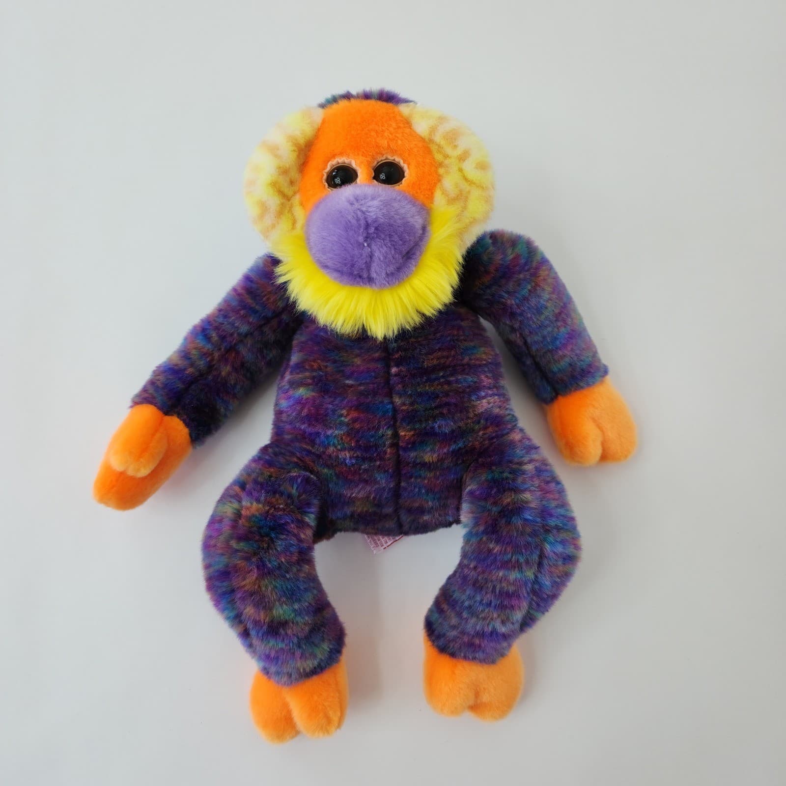 Ty Beanie Buddies Orangutan Plush Multi-Color Tie-Dye Monkey Stuffed Animal 13" - Thumbnail 5