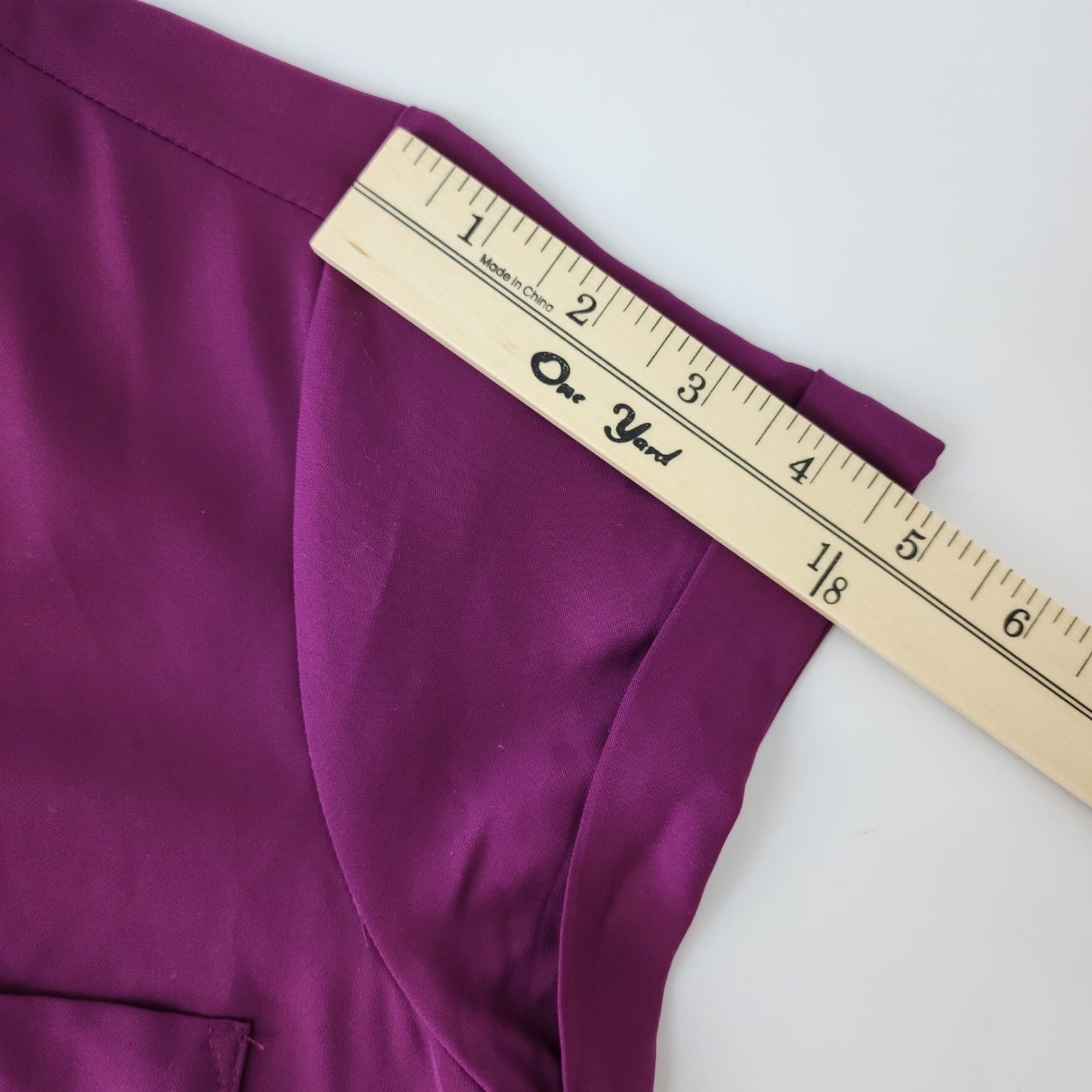 Simply Vera Wang Women Small Pansy Plum Short Sleeve Popover Blouse WV81W506RS S - Thumbnail 8