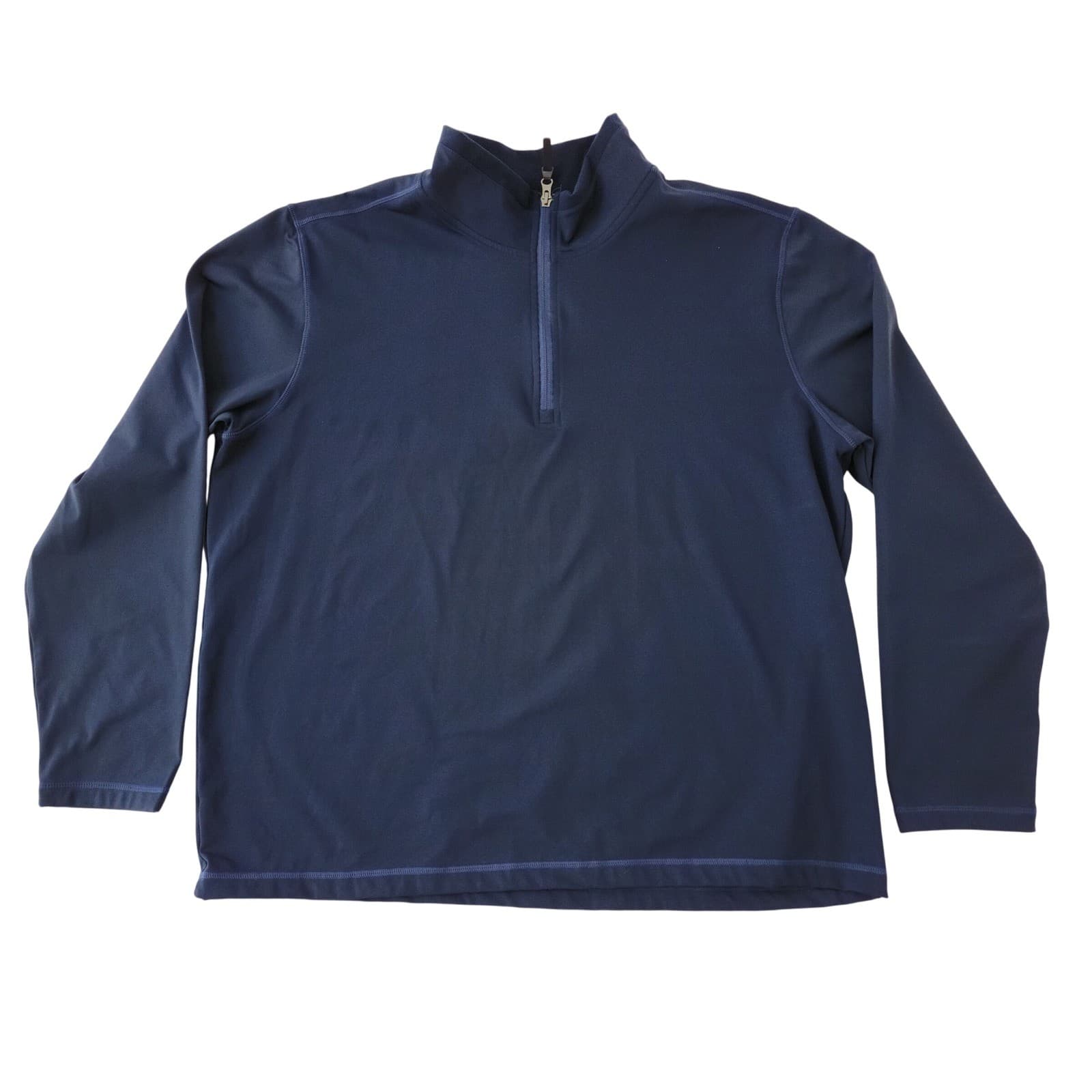 32 Degrees Heat Mens XL Navy Blue Quarter Zip Pullover Long Sleeve Base Layer