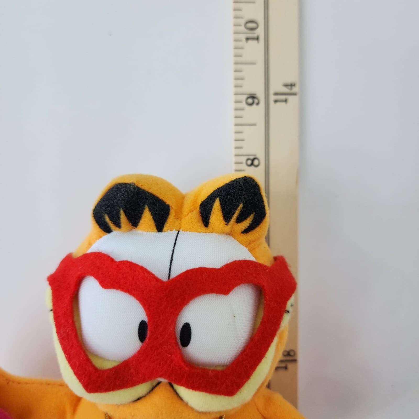 Garfield Russell Stover Valentine Plush Heart Glasses Orange Cat Stuffed Animal - Thumbnail 5